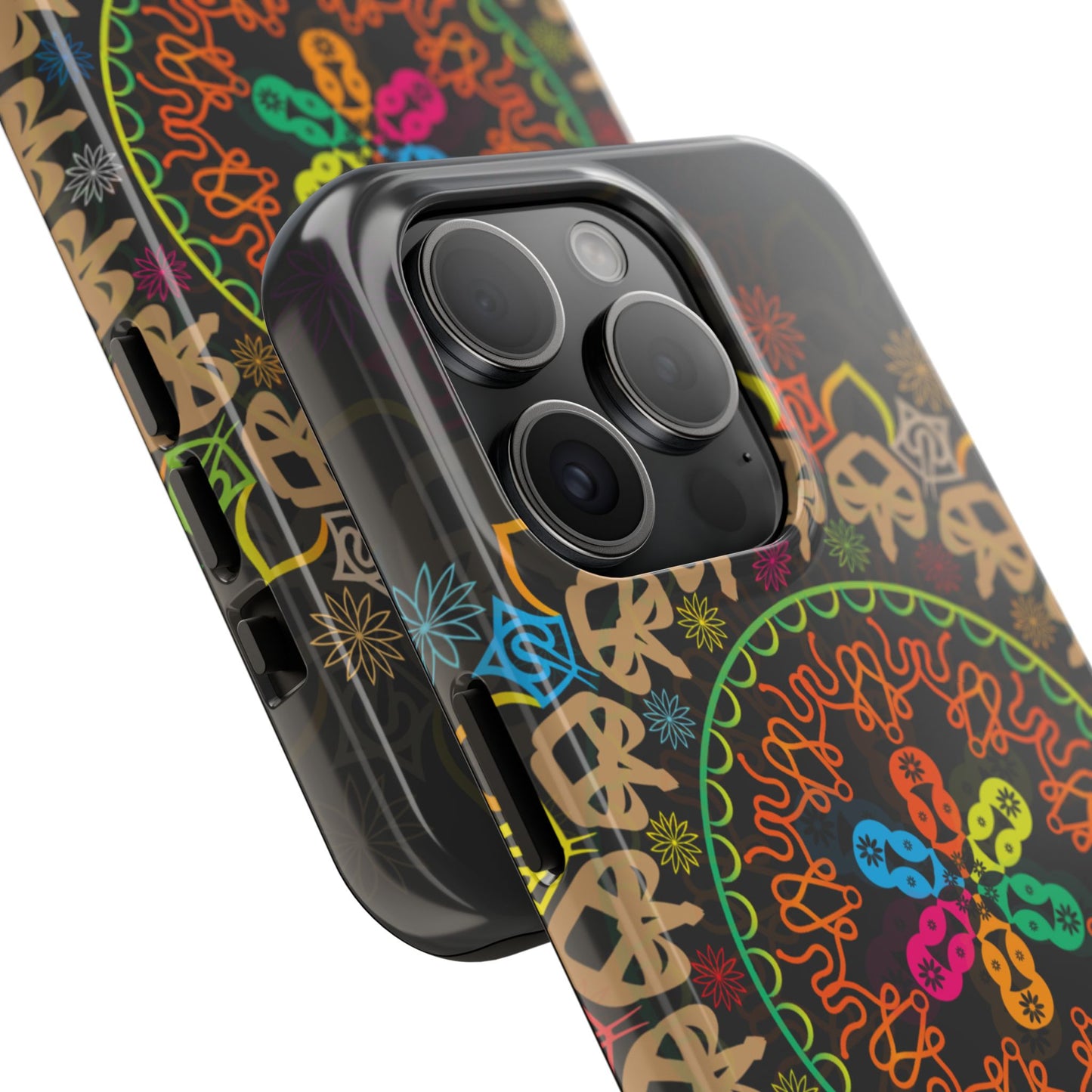 Colorful Mandala Tough Phone Cases - Vibrant Protection for Your Device, Gift for Art Lovers, Boho Style, Unique Phone Accessories