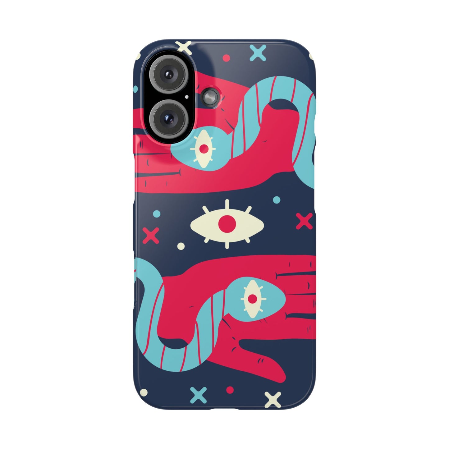 Colorful Abstract Slim Phone Cases, Trendy Phone Covers, Unique Gifts for Her, Artistic Mobile Accessories, Eye-Catching Phone Designs