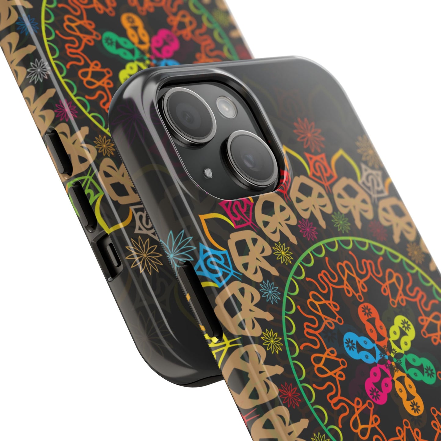 Colorful Mandala Tough Phone Cases - Vibrant Protection for Your Device, Gift for Art Lovers, Boho Style, Unique Phone Accessories