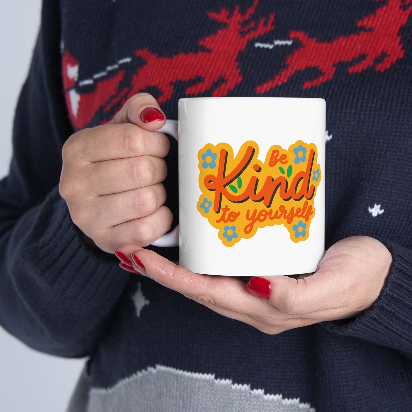 Colorful Inspirational Ceramic Mug - Perfect Gift for Friends, Coffee Lovers, Self-Care, Birthdays, Affirmation