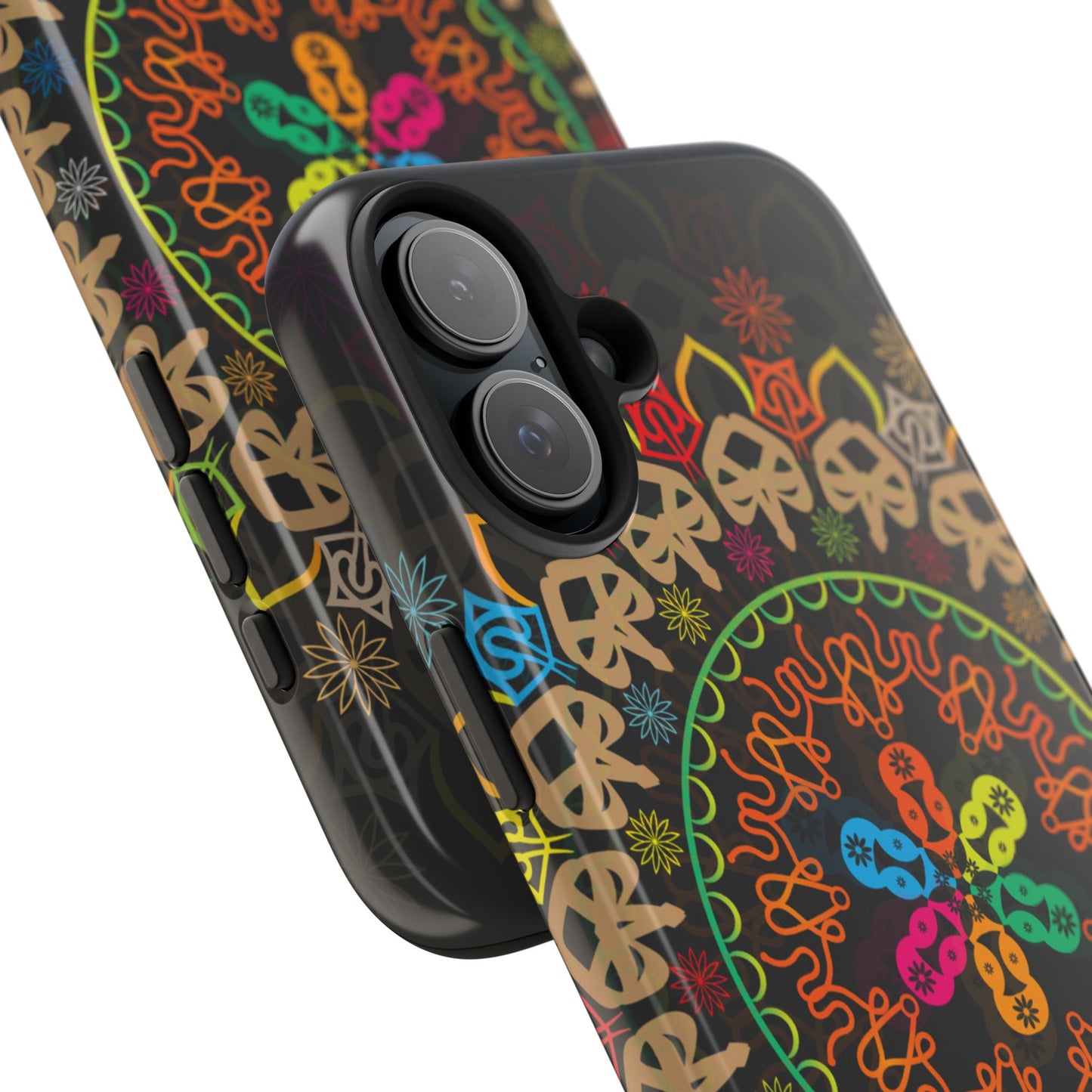 Colorful Mandala Tough Phone Cases - Vibrant Protection for Your Device, Gift for Art Lovers, Boho Style, Unique Phone Accessories