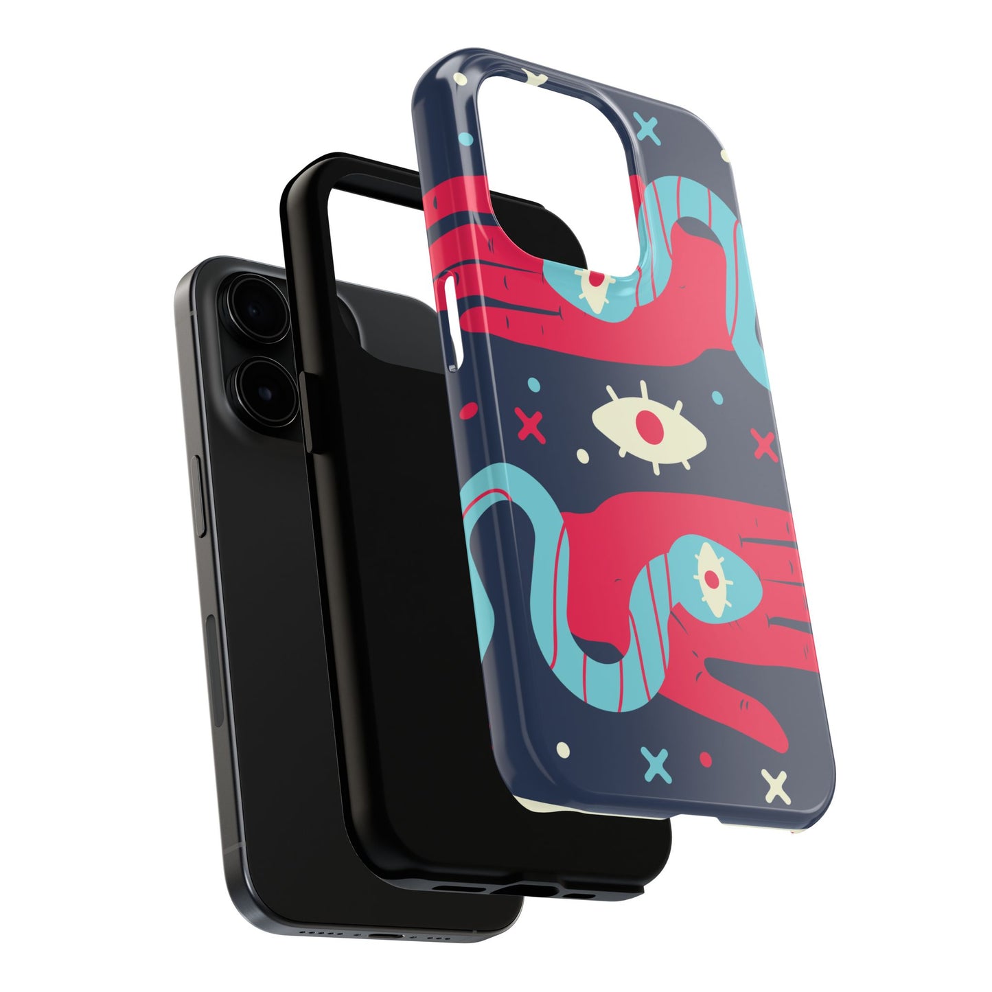 Vibrant Tough Phone Cases with Unique Eye Design, Durable Phone Cover, Trendy Accessories, Gift for Art Lovers, Unique Phone Protector
