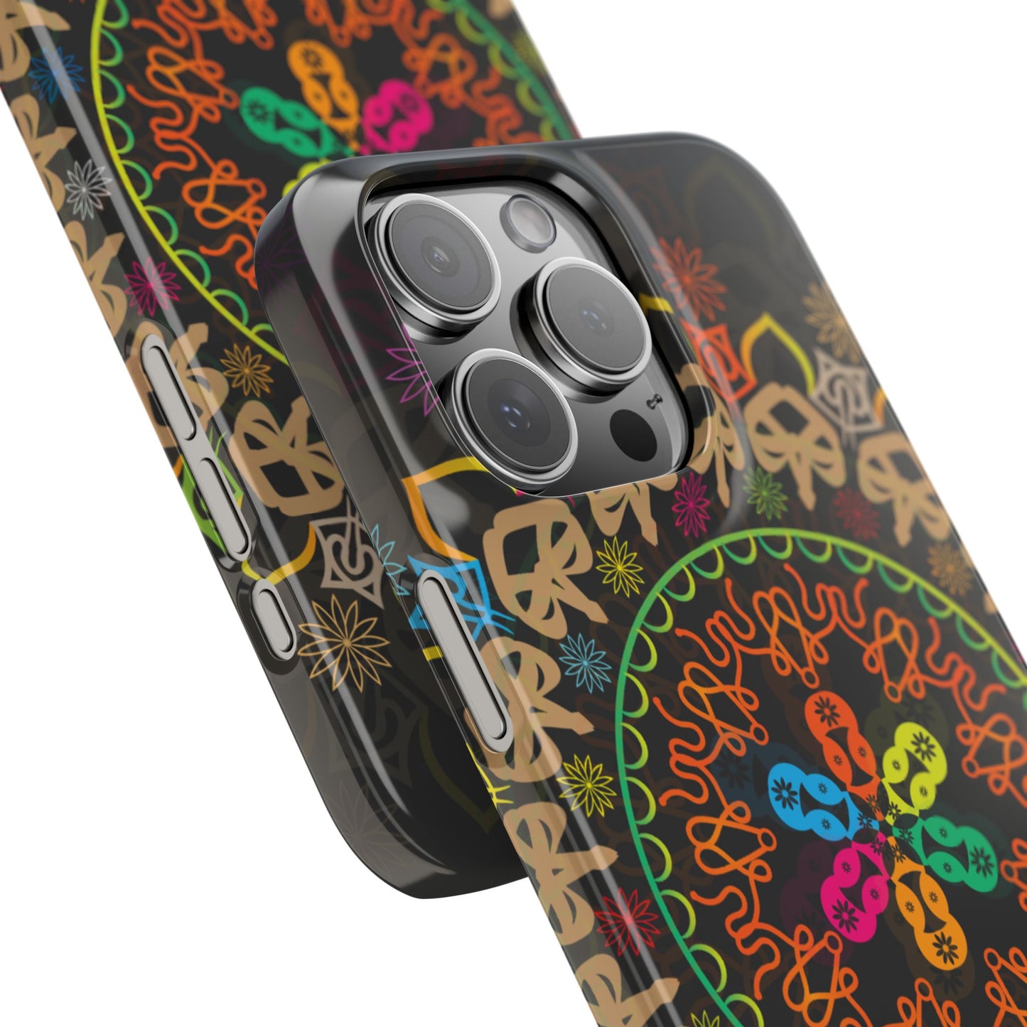 Tropical Mandala Phone Case, Colorful Slim Phone Case, Trendy Phone Cover, Artistic Gift, Eco-Friendly Phone Accessory