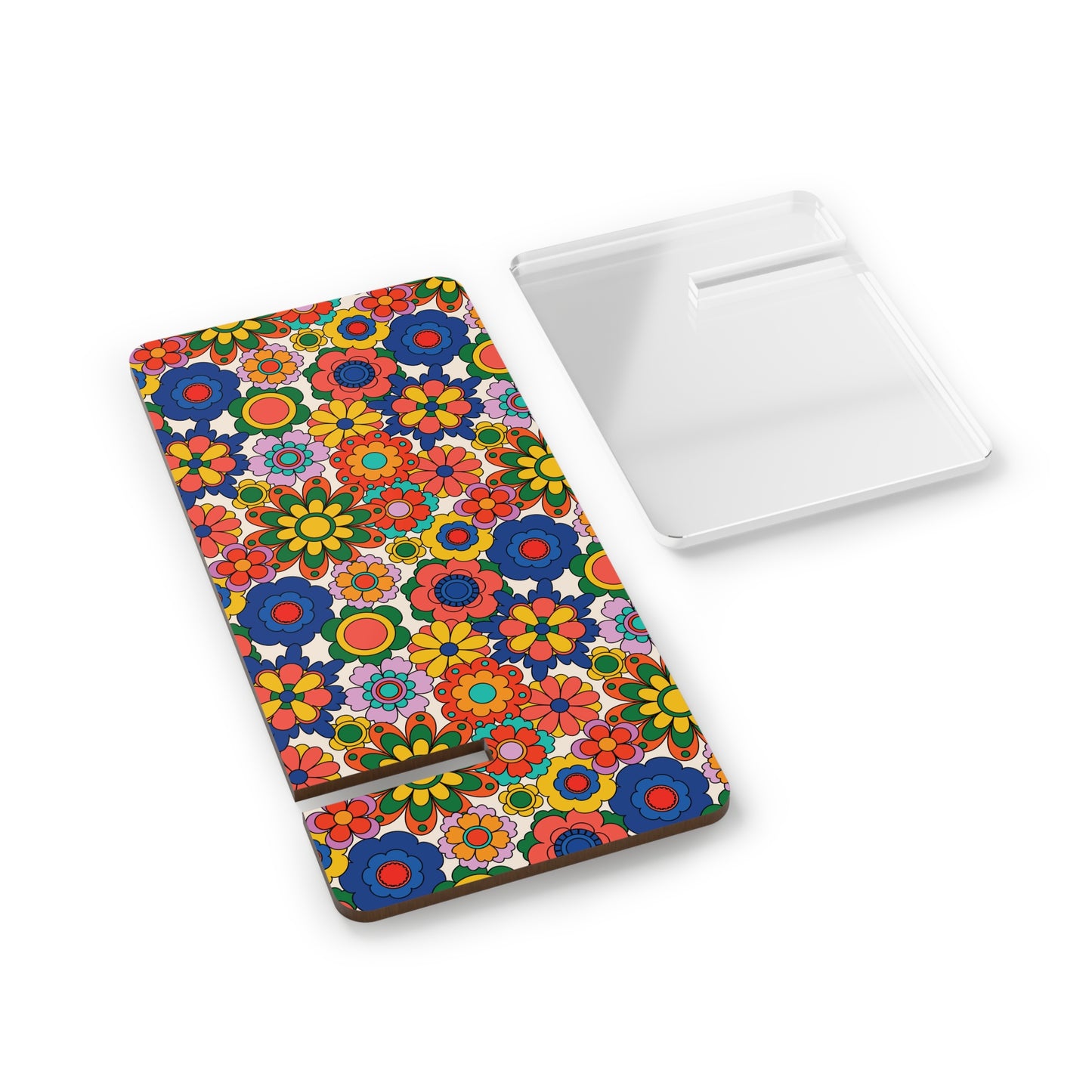 Colorful Floral Smartphone Stand, Decorative Mobile Holder for Desk, Gift for Her, Unique Home Decor, Mother's Day, Personal Organizer