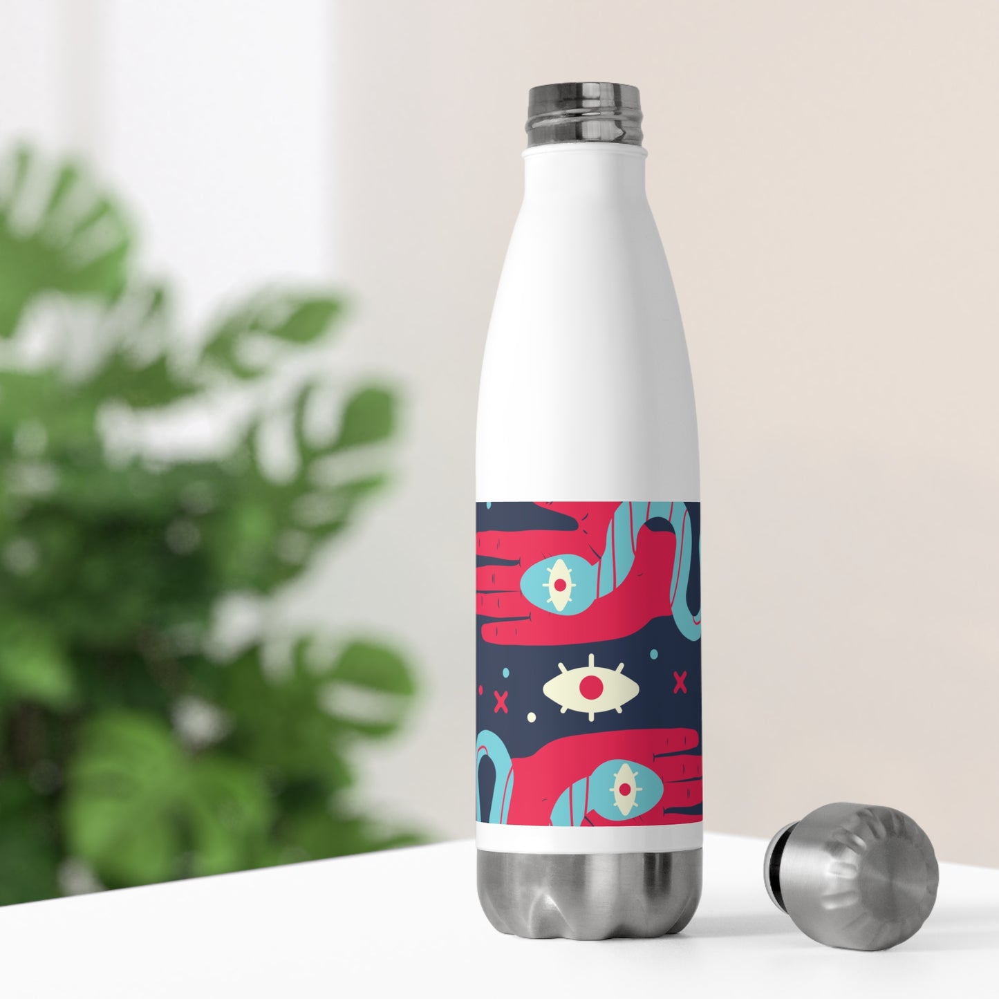 Trendy 20oz Insulated Water Bottle, Cute Drink Flask, Modern Personalized Hydration, Eco-Friendly Gift, Colorful Travel Mug