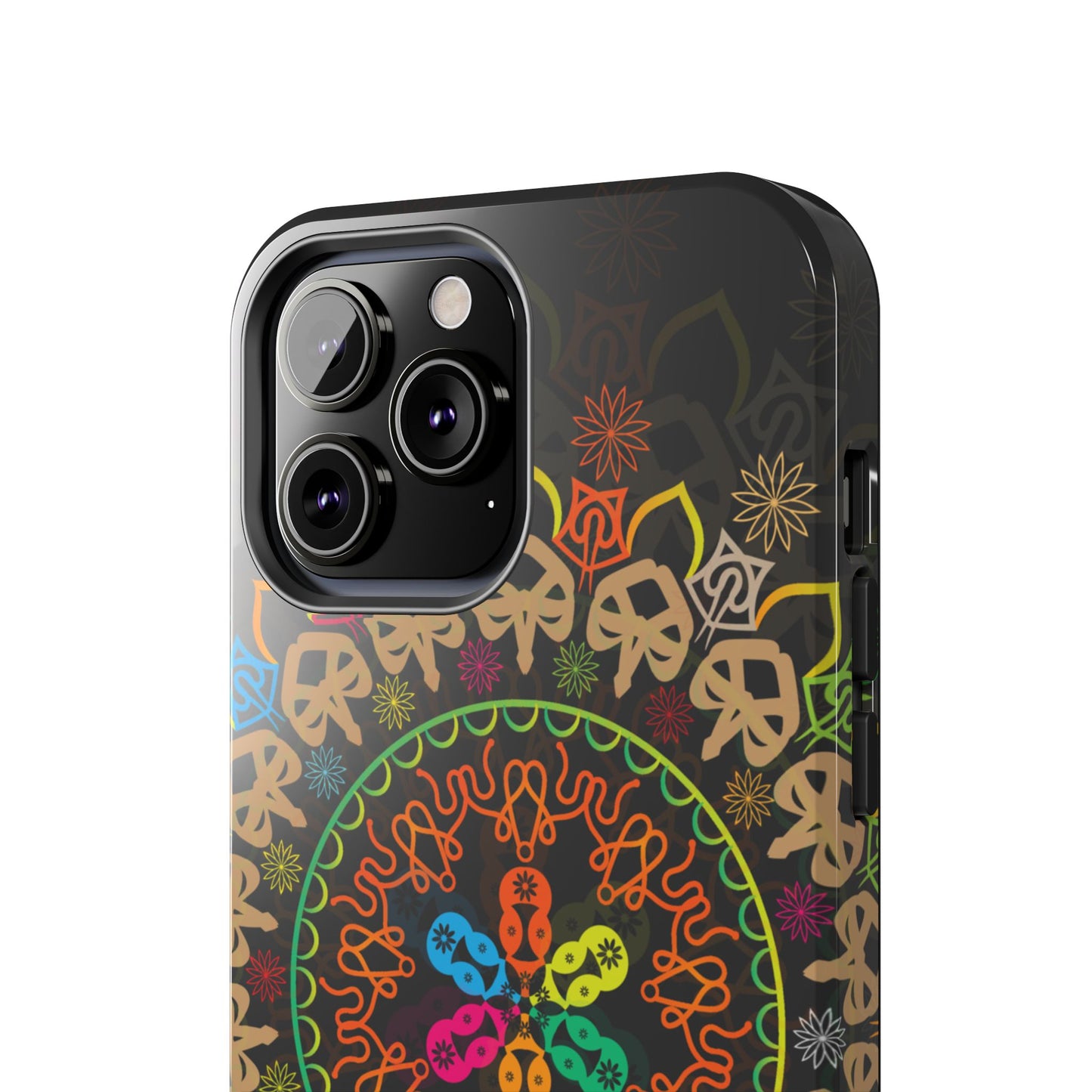 Colorful Mandala Tough Phone Cases - Vibrant Protection for Your Device, Gift for Art Lovers, Boho Style, Unique Phone Accessories
