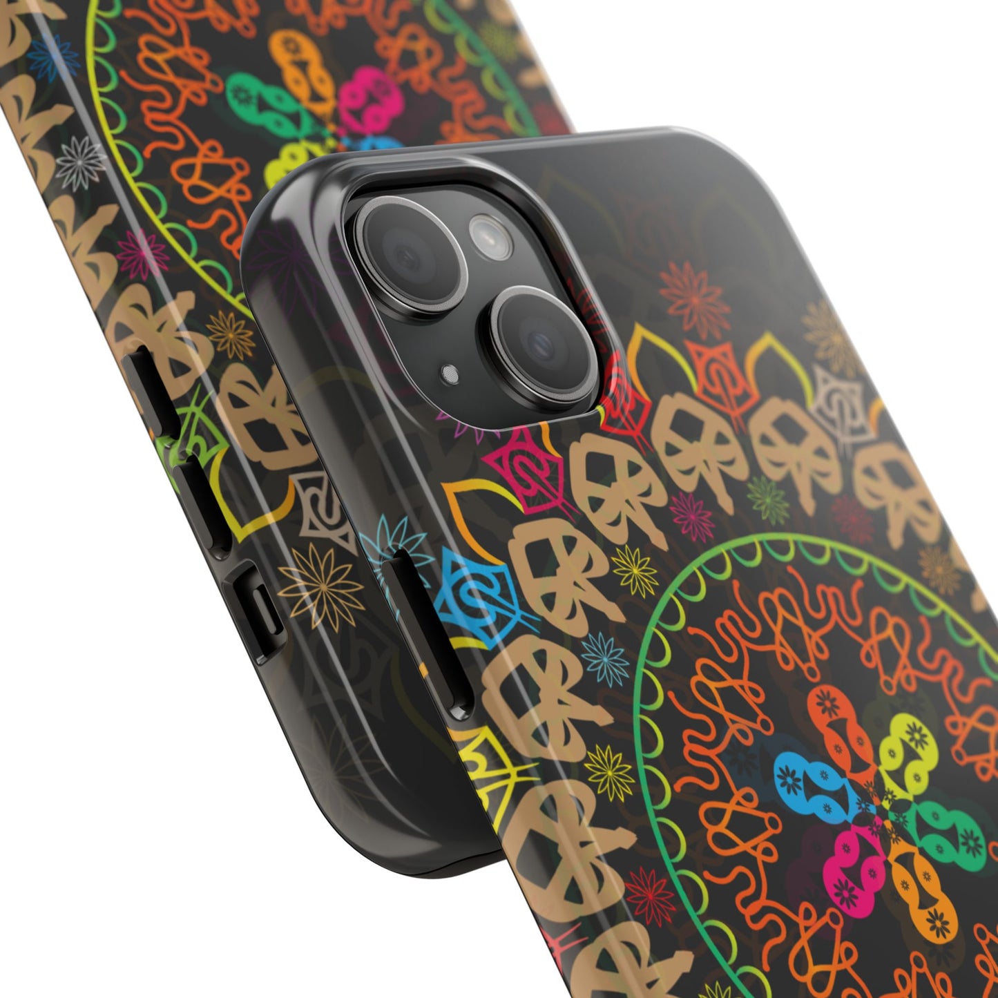 Colorful Mandala Tough Phone Cases - Vibrant Protection for Your Device, Gift for Art Lovers, Boho Style, Unique Phone Accessories