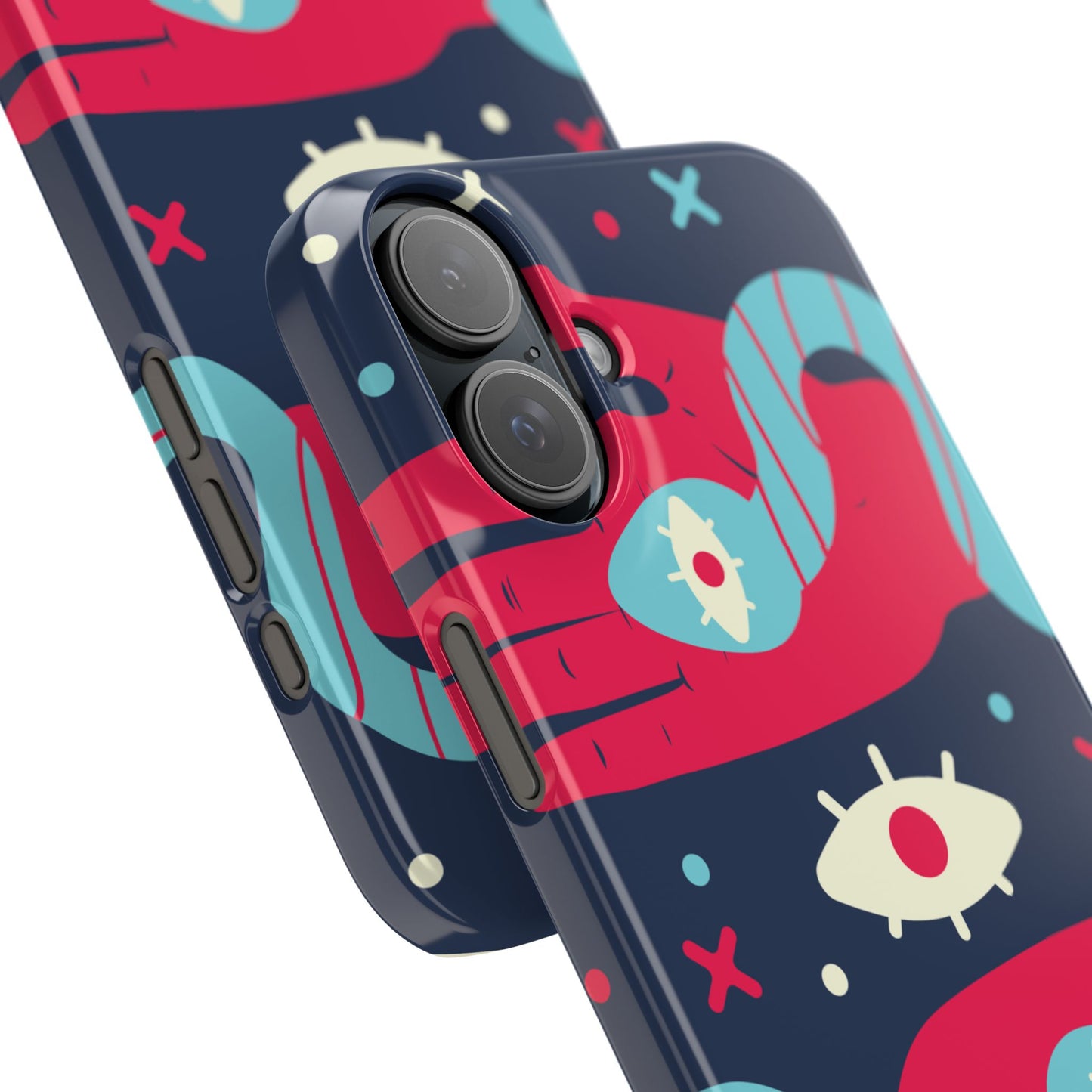Colorful Abstract Slim Phone Cases, Trendy Phone Covers, Unique Gifts for Her, Artistic Mobile Accessories, Eye-Catching Phone Designs