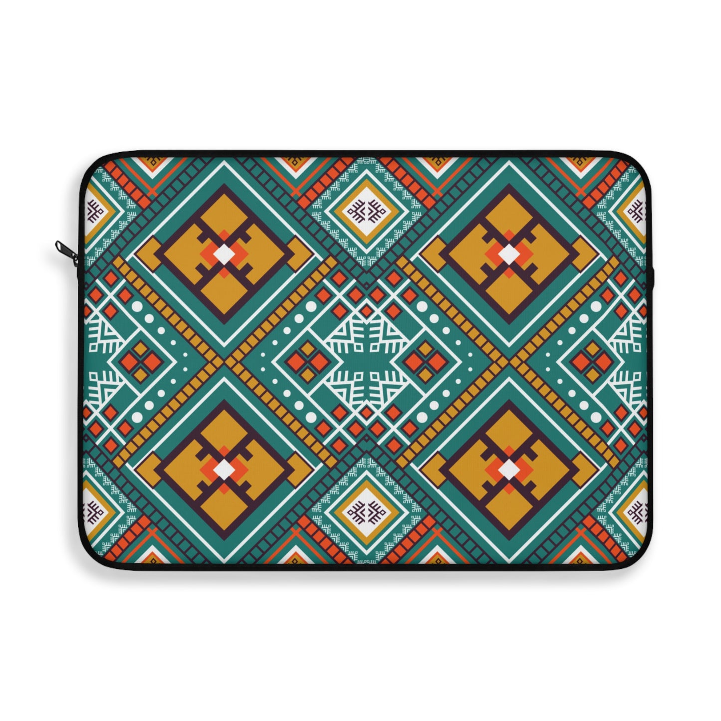 Vibrant Geometric Laptop Sleeve - Boho Chic, Gift for Students, Tech Accessory, Work from Home, Colorful Design