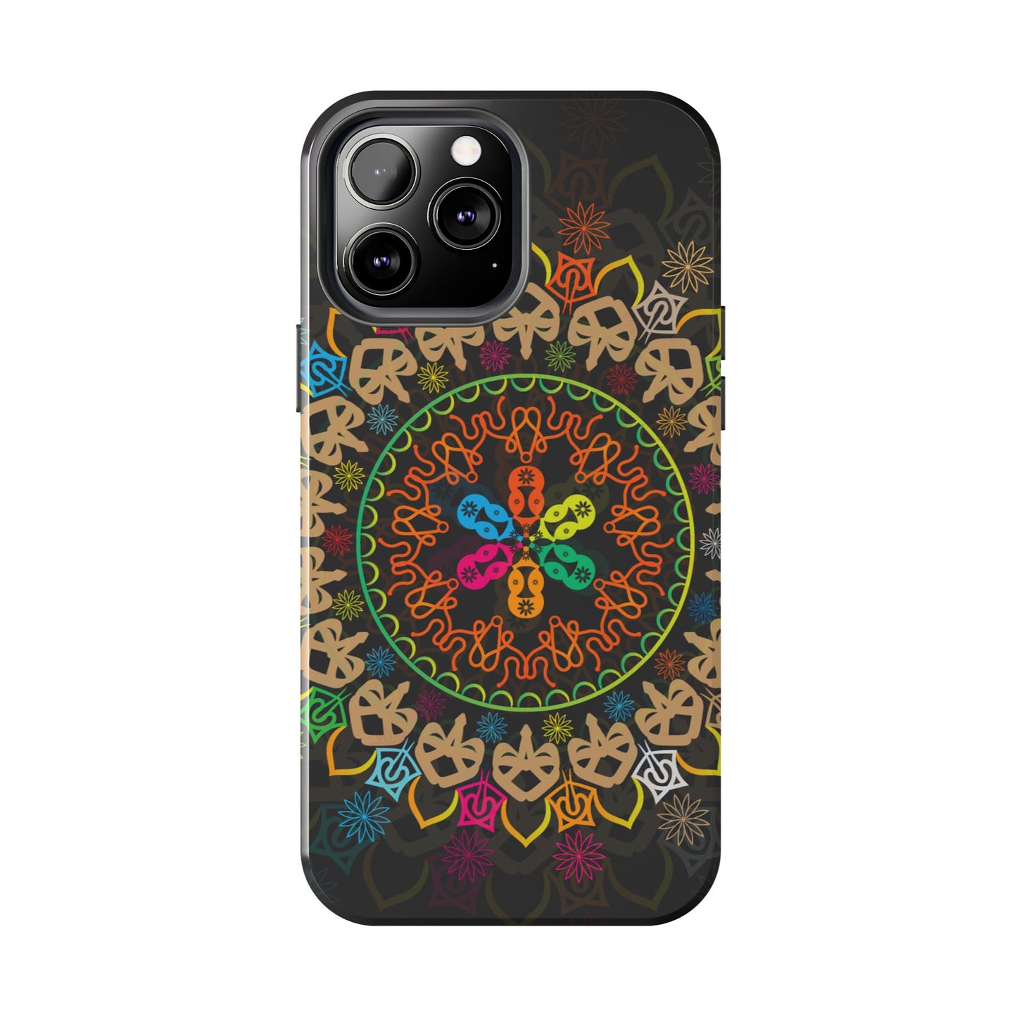 Colorful Mandala Tough Phone Cases - Vibrant Protection for Your Device, Gift for Art Lovers, Boho Style, Unique Phone Accessories