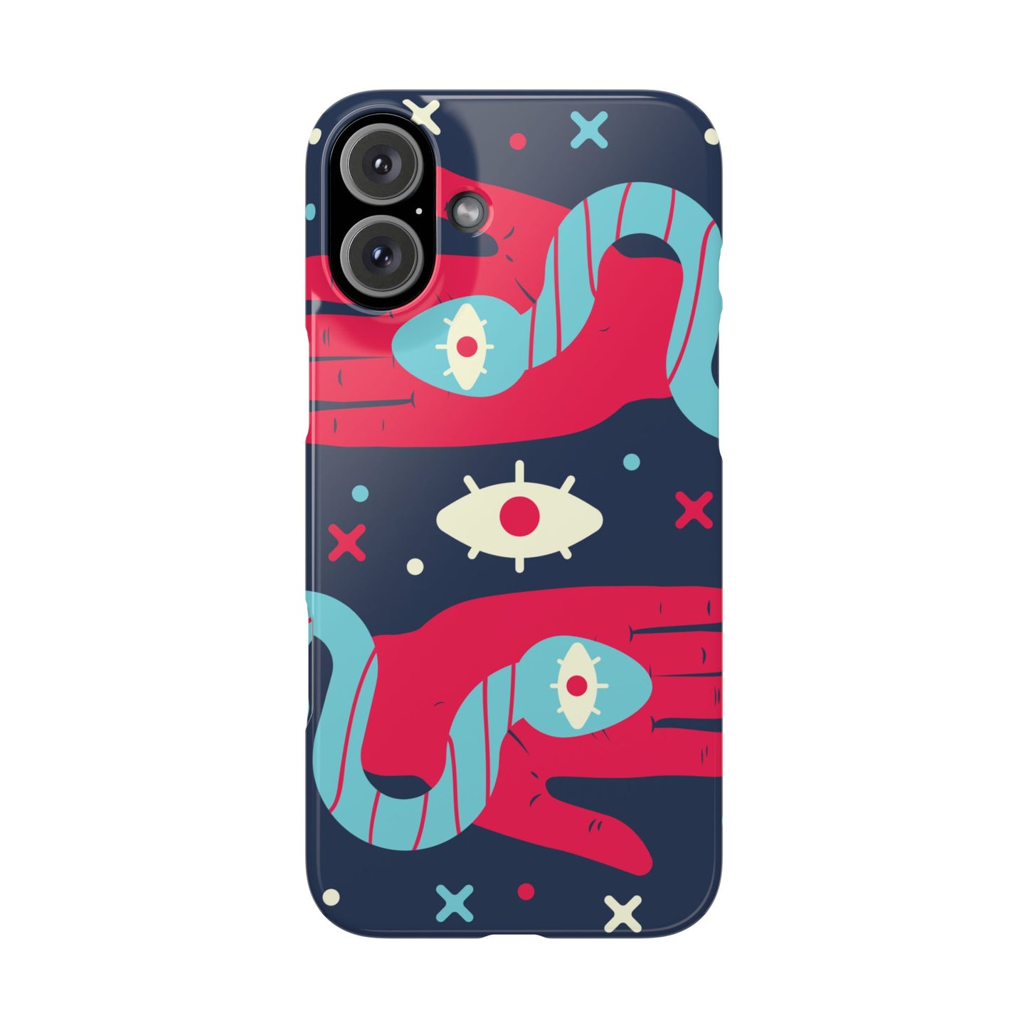 Colorful Abstract Slim Phone Cases, Trendy Phone Covers, Unique Gifts for Her, Artistic Mobile Accessories, Eye-Catching Phone Designs