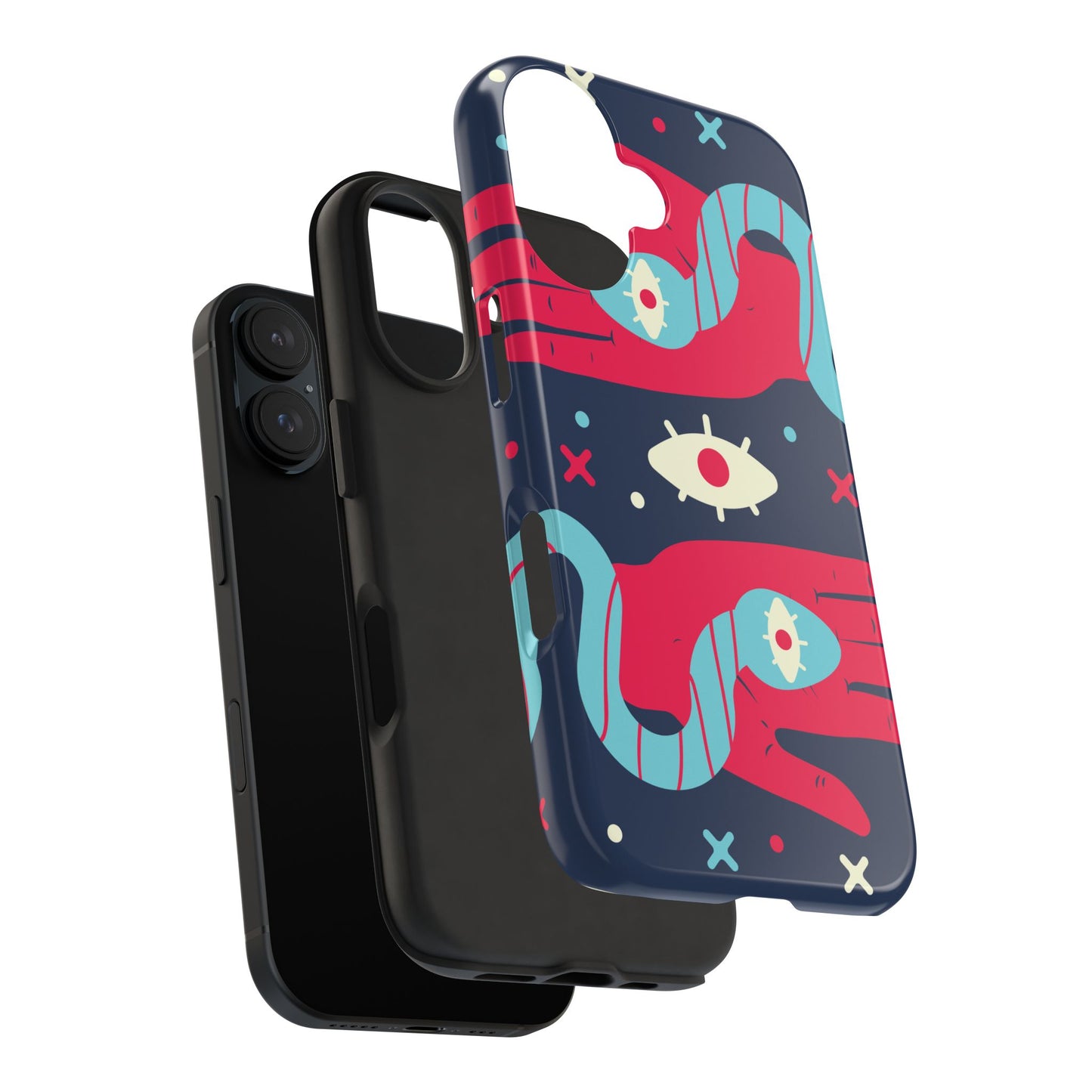 Vibrant Tough Phone Cases with Unique Eye Design, Durable Phone Cover, Trendy Accessories, Gift for Art Lovers, Unique Phone Protector