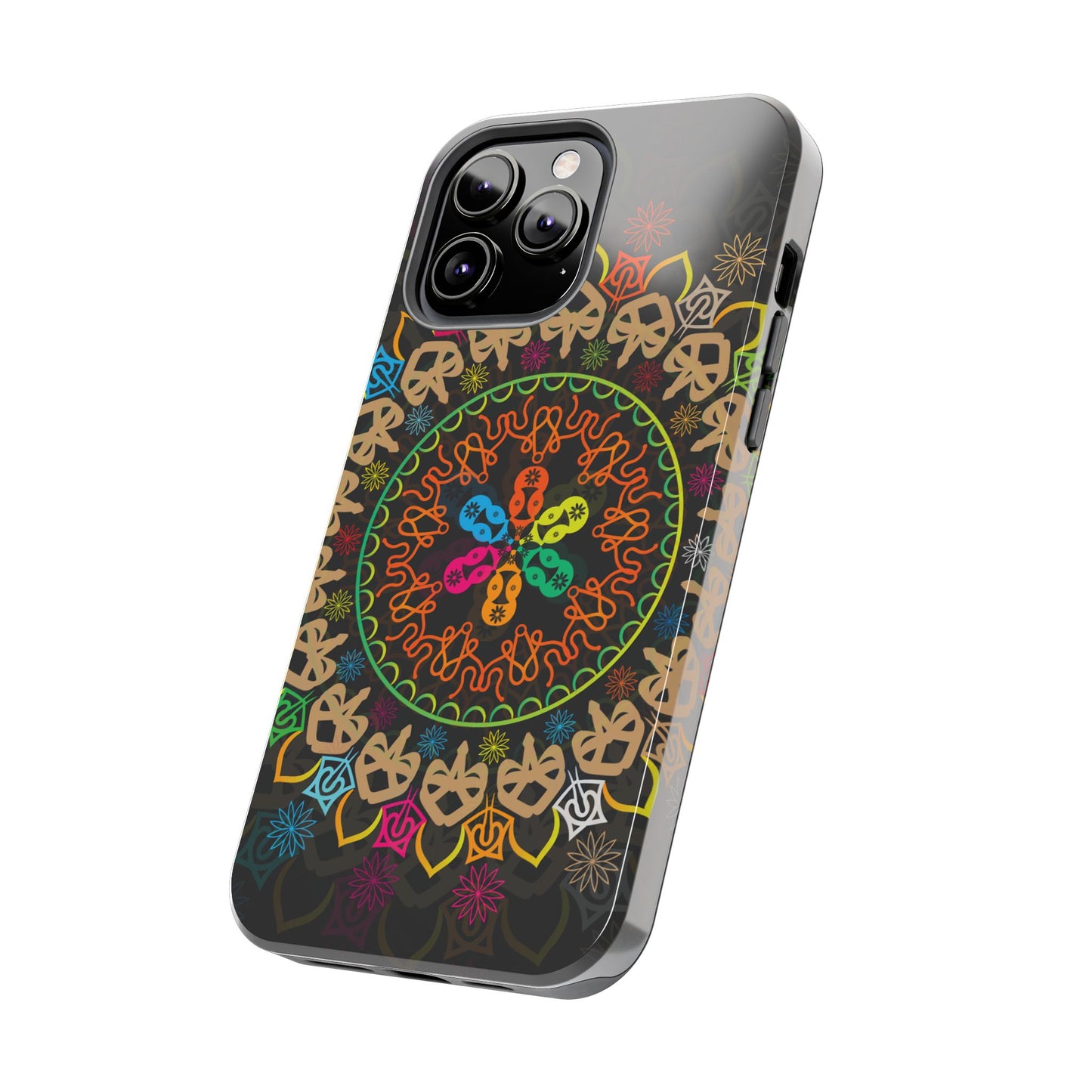 Colorful Mandala Tough Phone Cases - Vibrant Protection for Your Device, Gift for Art Lovers, Boho Style, Unique Phone Accessories
