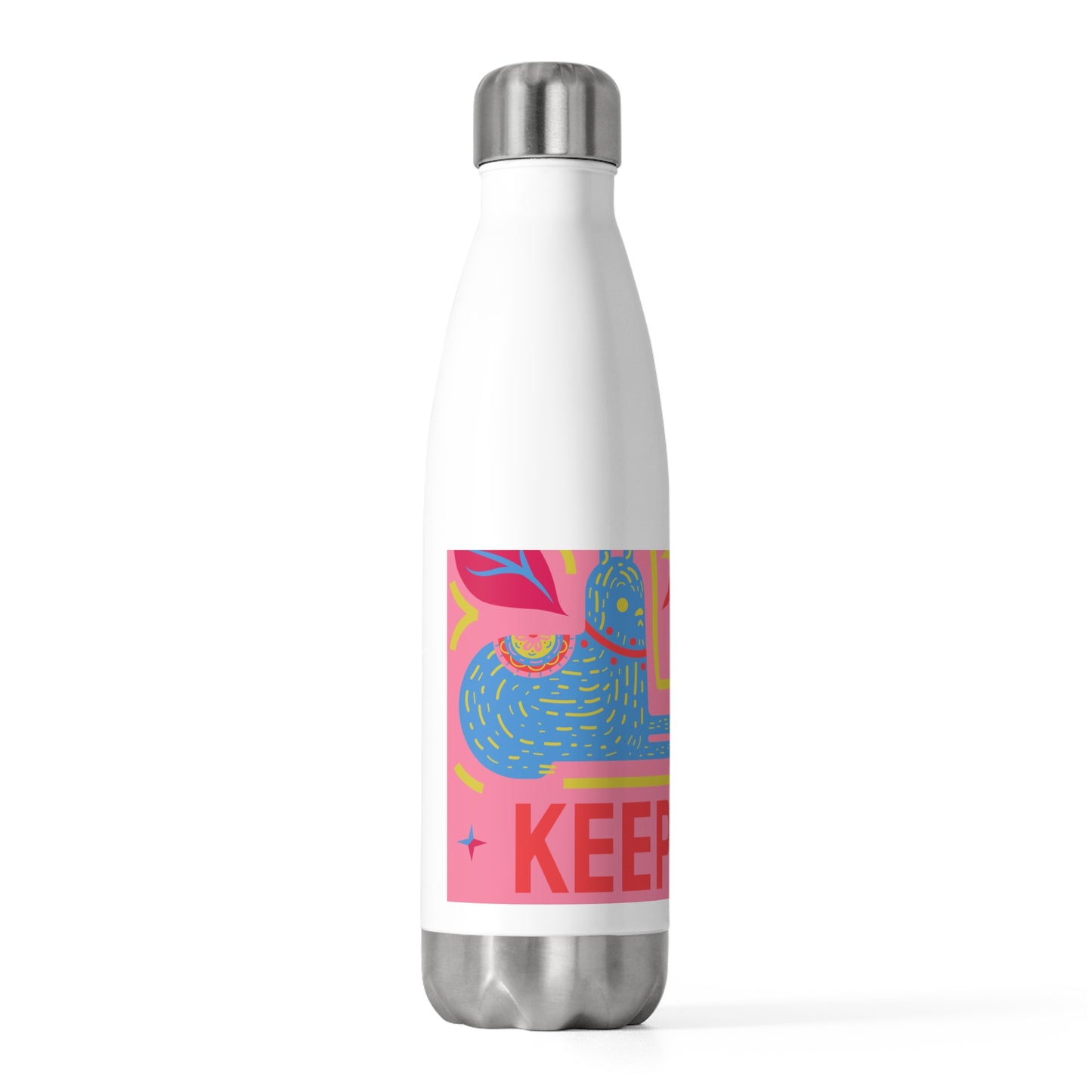 Chic Insulated Water Bottle, Stay Hydrated in Style, Eco-Friendly Drinkware, Summer Travel, Fitness Accessory, Unique Gift Idea
