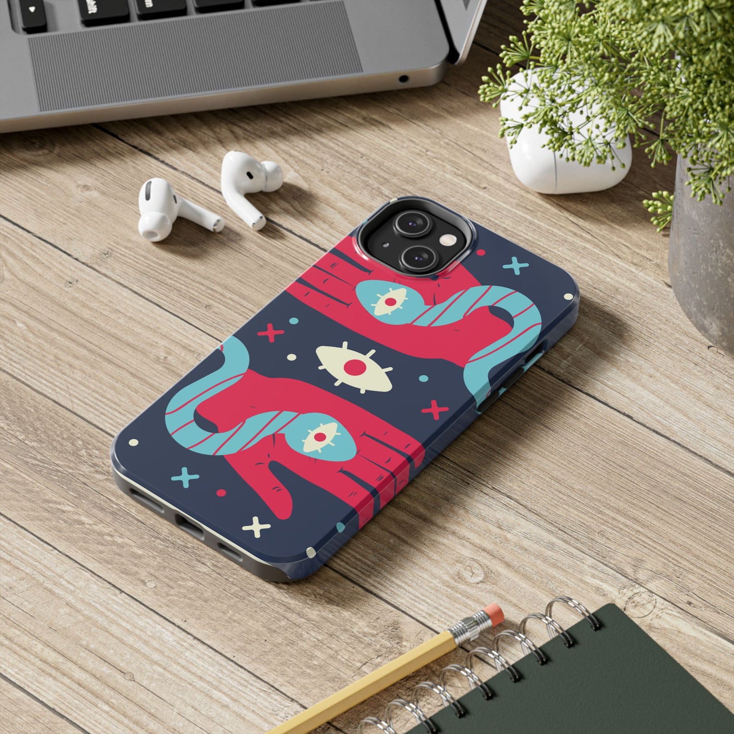 Vibrant Tough Phone Cases with Unique Eye Design, Durable Phone Cover, Trendy Accessories, Gift for Art Lovers, Unique Phone Protector