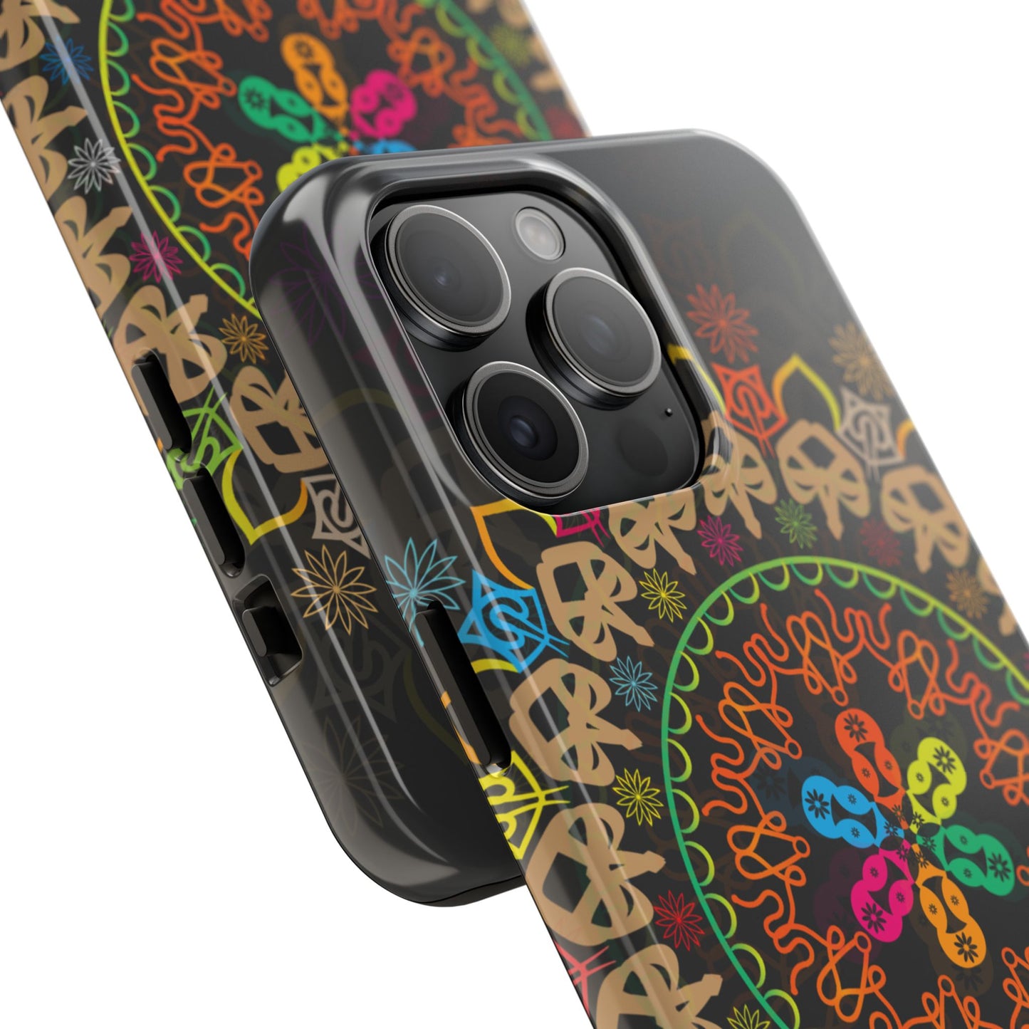 Colorful Mandala Tough Phone Cases - Vibrant Protection for Your Device, Gift for Art Lovers, Boho Style, Unique Phone Accessories