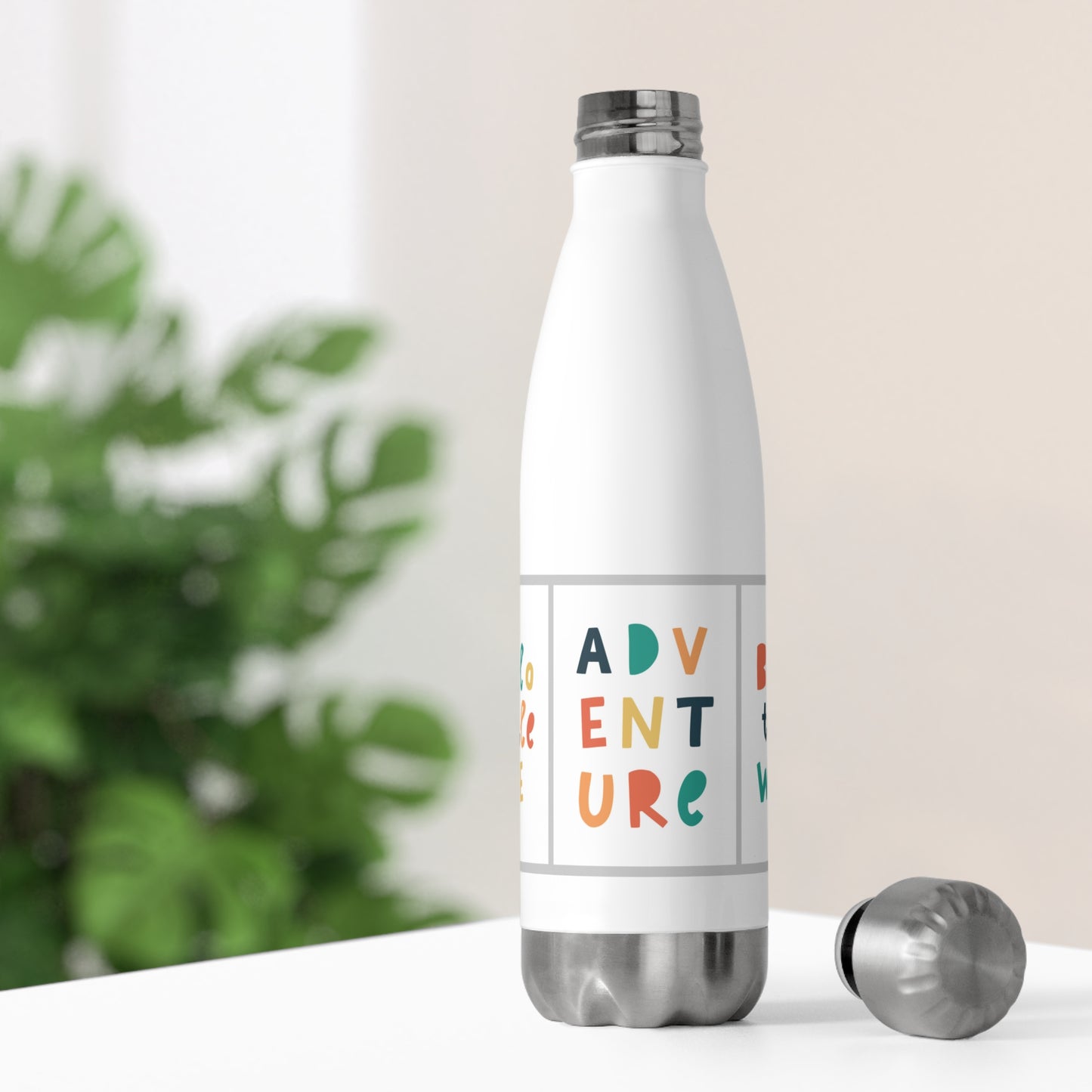 Adventure & Wild Insulated Water Bottle - Ideal for Outdoors, Travel, Gifts, Hiking, Camping, Personalized Water Bottle