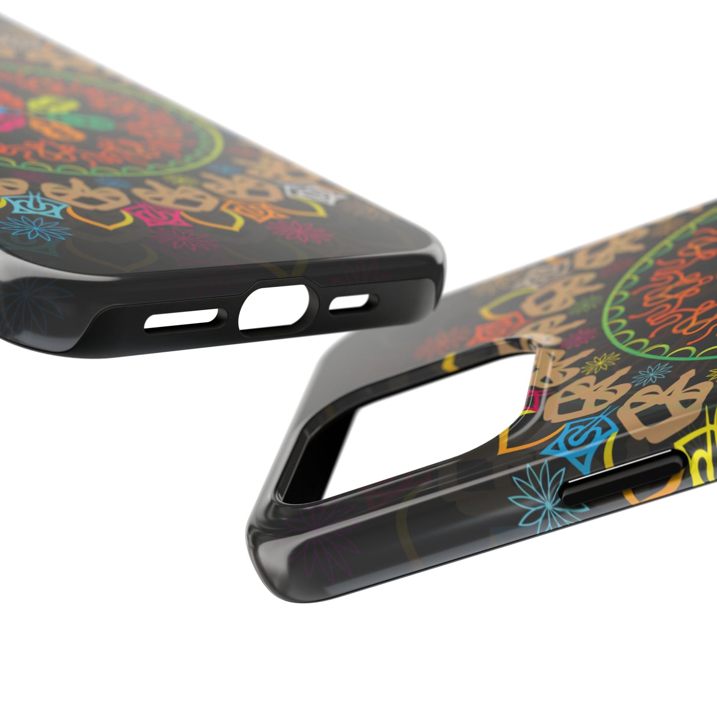 Colorful Mandala Tough Phone Cases - Vibrant Protection for Your Device, Gift for Art Lovers, Boho Style, Unique Phone Accessories