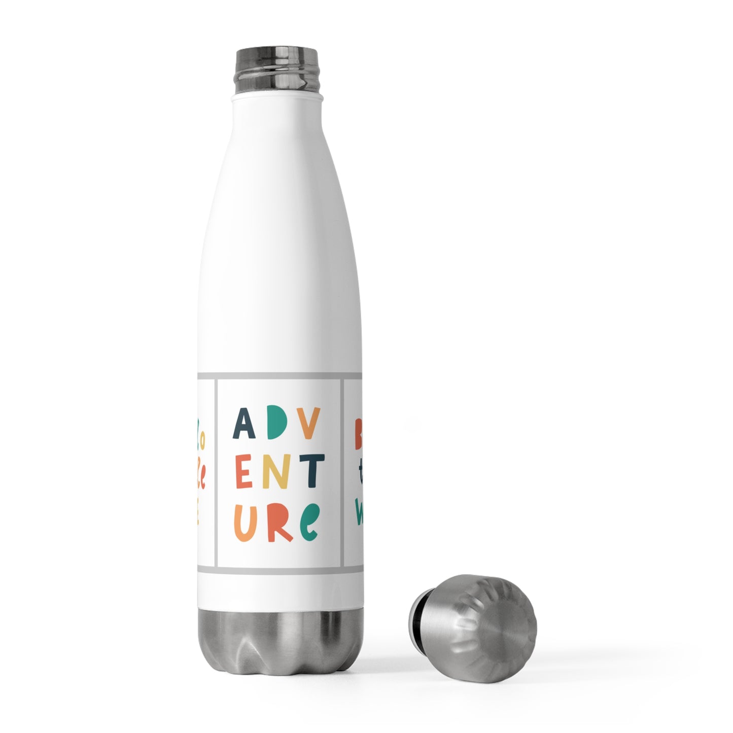 Adventure & Wild Insulated Water Bottle - Ideal for Outdoors, Travel, Gifts, Hiking, Camping, Personalized Water Bottle