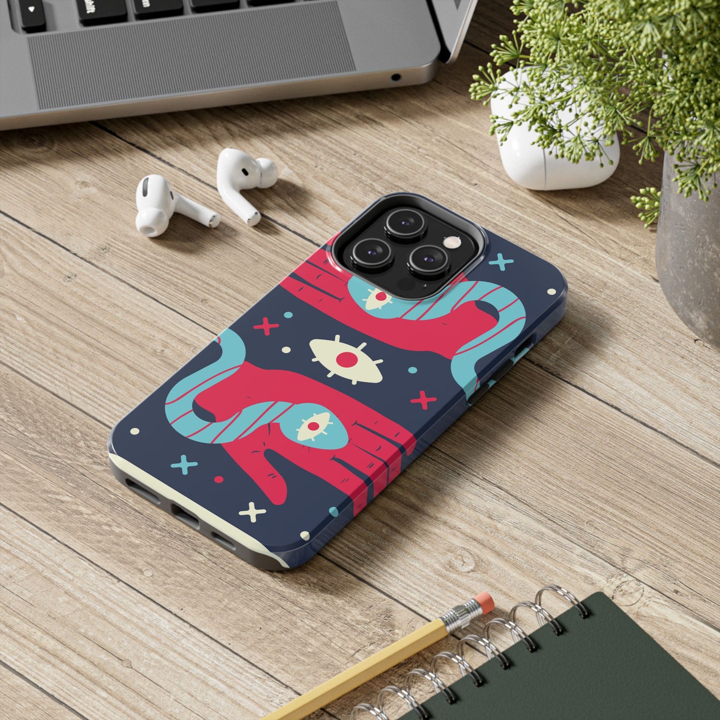Vibrant Tough Phone Cases with Unique Eye Design, Durable Phone Cover, Trendy Accessories, Gift for Art Lovers, Unique Phone Protector