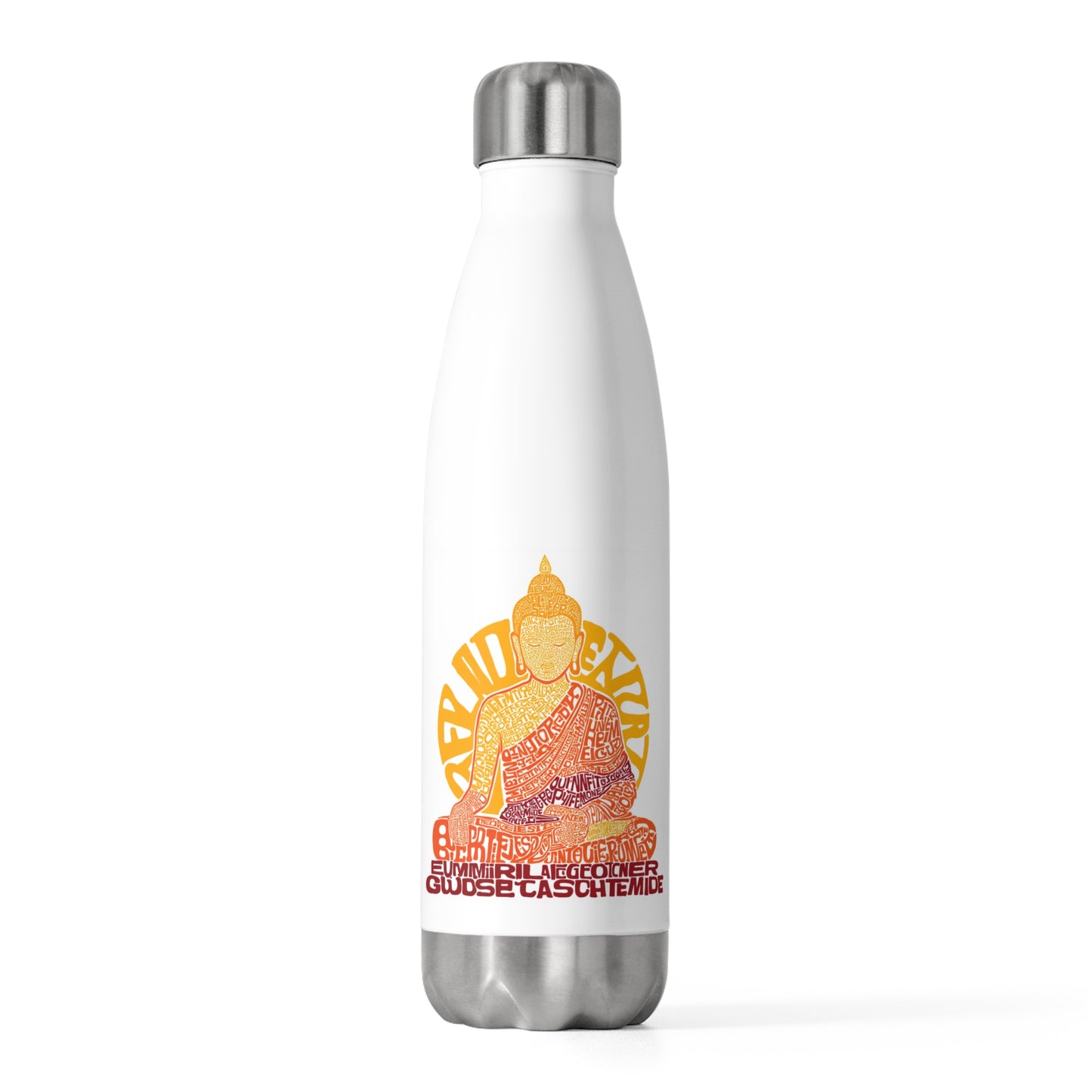 Buddha Inspired Insulated Water Bottle | Yoga Gift, Spiritual Hydration, Eco-Friendly Travel Mug, Meditation Accessory, Wellness Essential