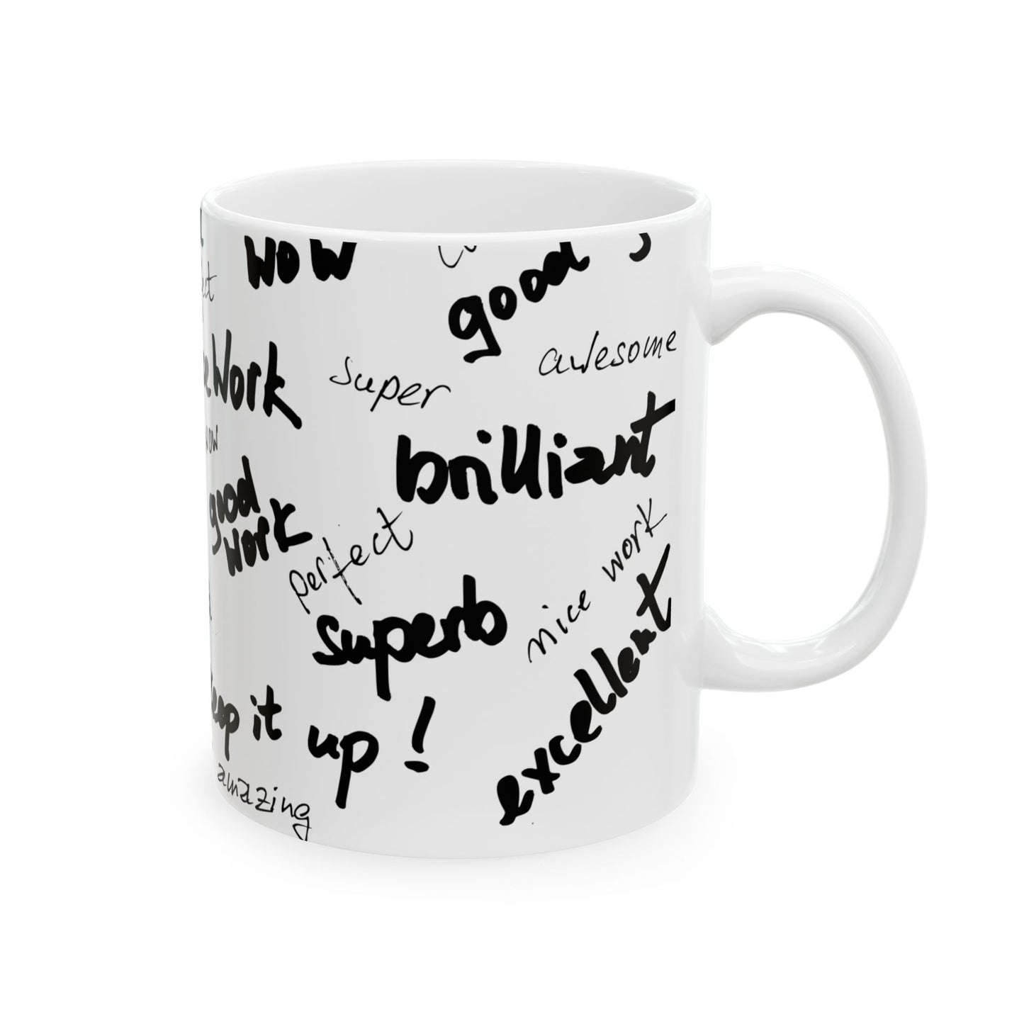 Encouragement Ceramic Mug - Perfect Gift for Teachers, Motivation, Office Decor, Birthday, Appreciation