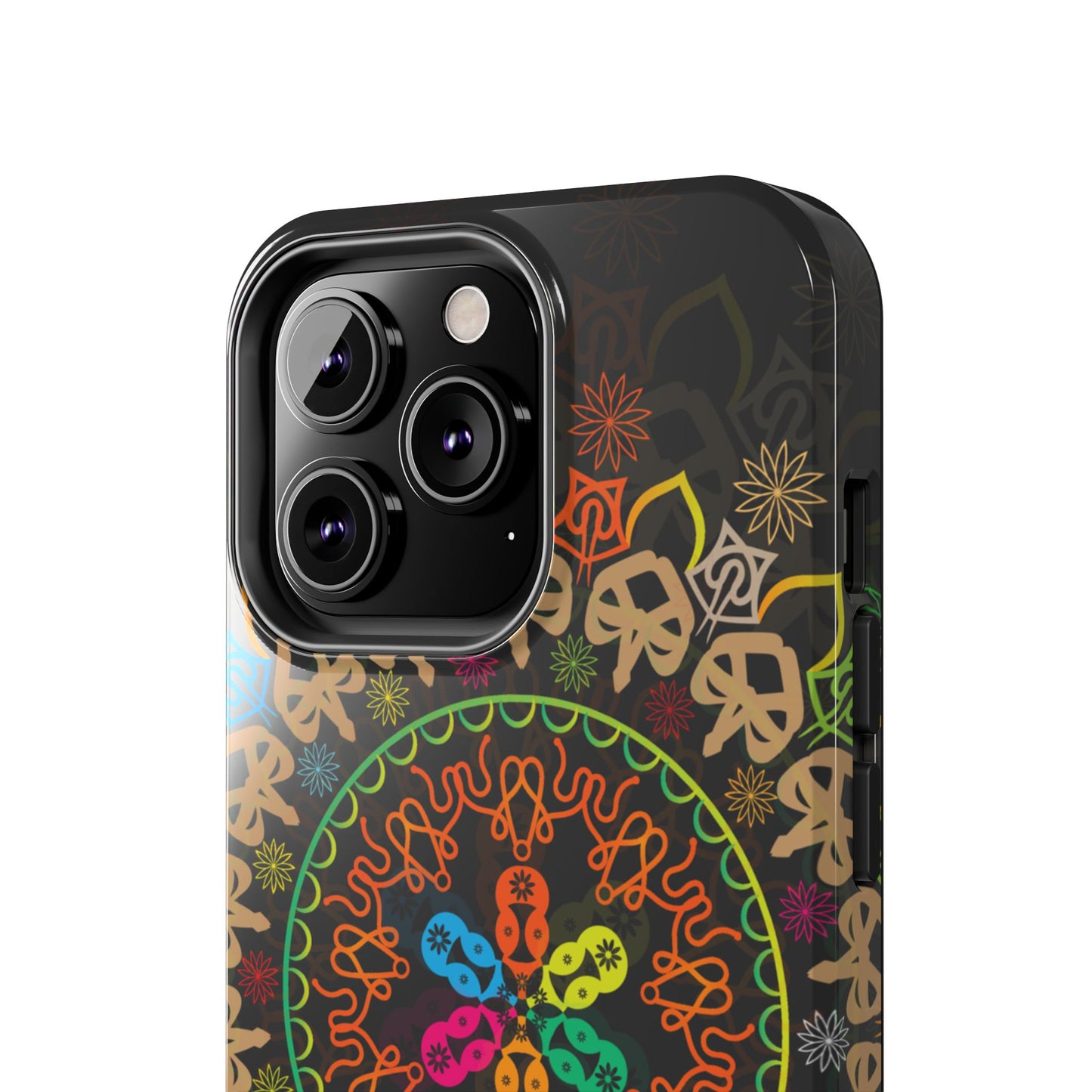 Colorful Mandala Tough Phone Cases - Vibrant Protection for Your Device, Gift for Art Lovers, Boho Style, Unique Phone Accessories
