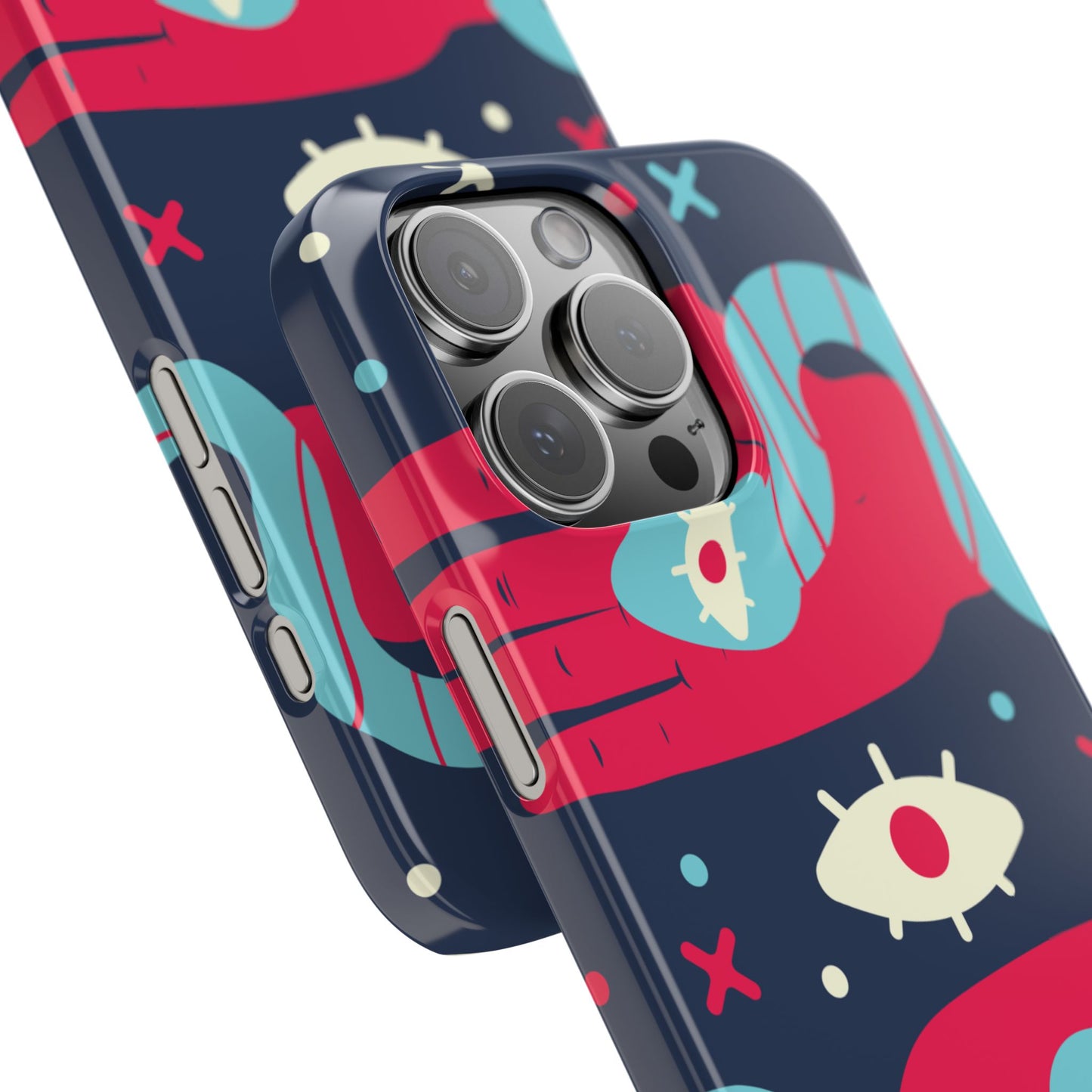 Colorful Abstract Slim Phone Cases, Trendy Phone Covers, Unique Gifts for Her, Artistic Mobile Accessories, Eye-Catching Phone Designs