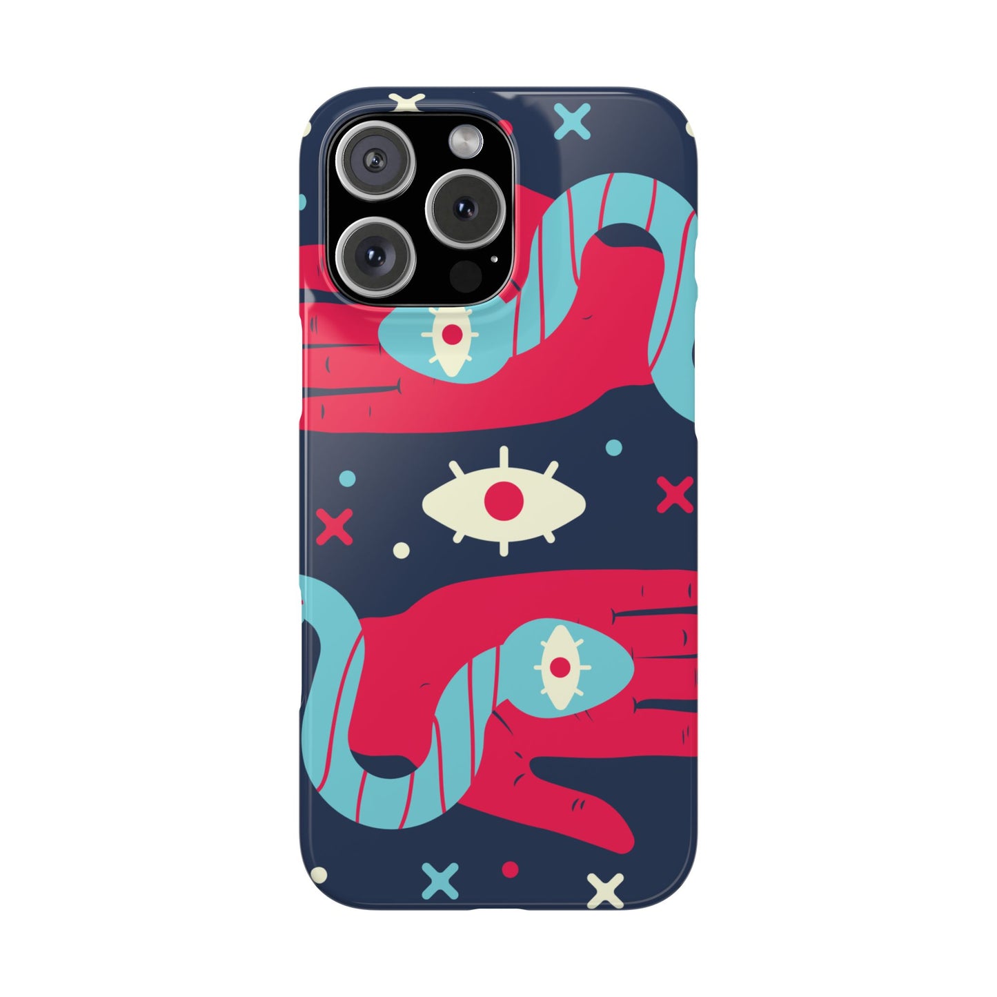 Colorful Abstract Slim Phone Cases, Trendy Phone Covers, Unique Gifts for Her, Artistic Mobile Accessories, Eye-Catching Phone Designs