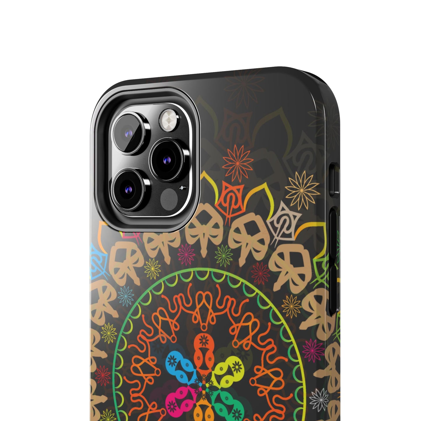 Colorful Mandala Tough Phone Cases - Vibrant Protection for Your Device, Gift for Art Lovers, Boho Style, Unique Phone Accessories