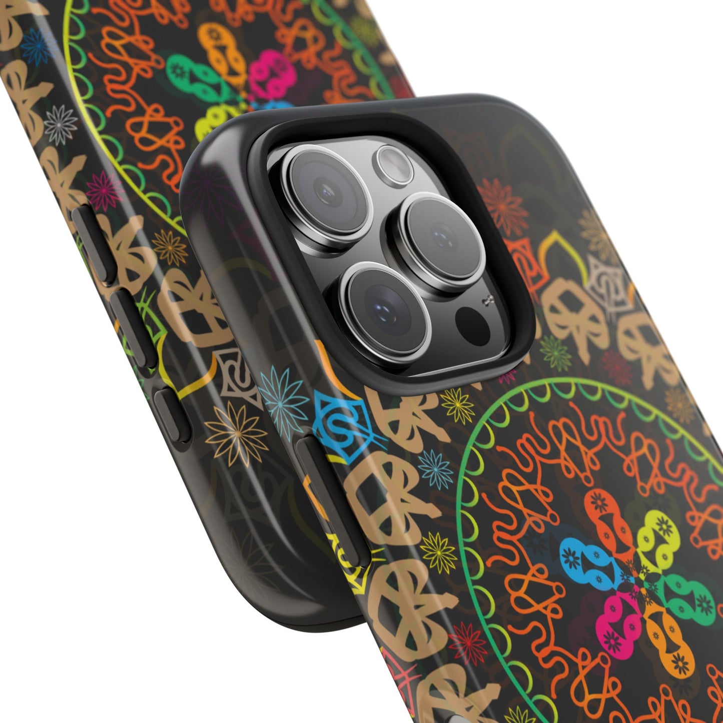 Colorful Mandala Tough Phone Cases - Vibrant Protection for Your Device, Gift for Art Lovers, Boho Style, Unique Phone Accessories