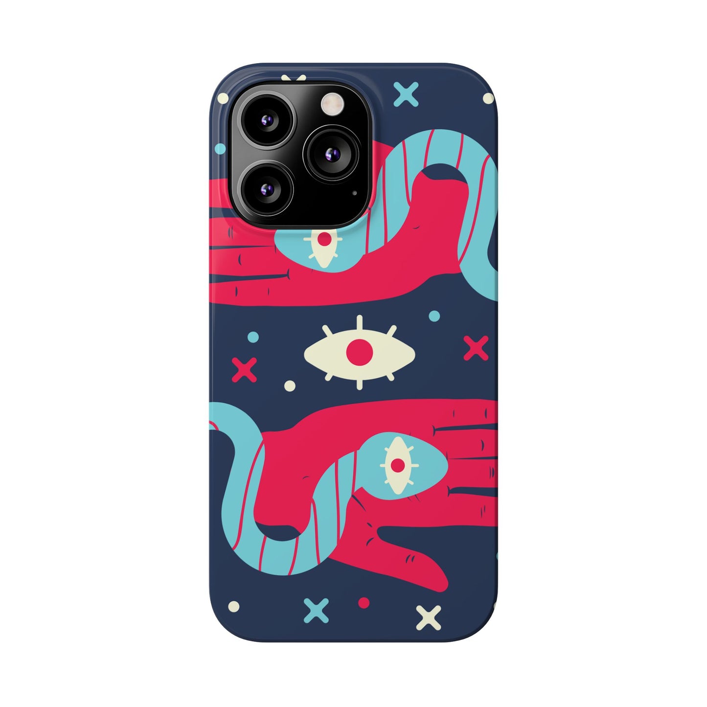 Colorful Abstract Slim Phone Cases, Trendy Phone Covers, Unique Gifts for Her, Artistic Mobile Accessories, Eye-Catching Phone Designs