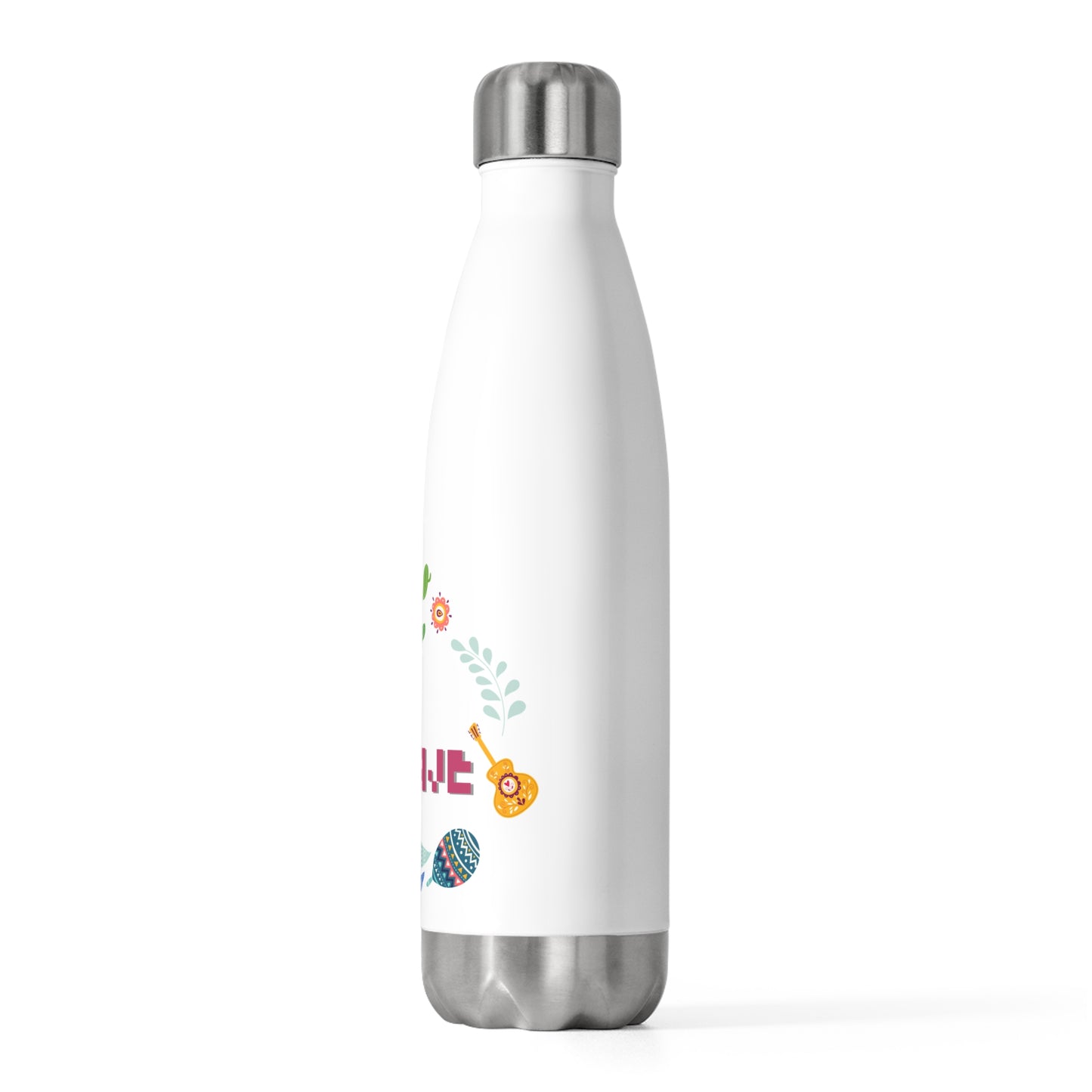 Colorful 20oz Insulated Water Bottle, Eco-Friendly Hydration, Travel Mug, Gift for Nature Lovers, Reusable Beverage Container