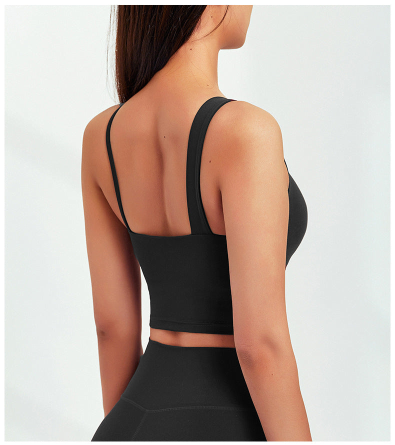 Spring Yoga Clothes Bra Sexy Beauty Back Sports Underwear Nude Feel Fitness Clothes