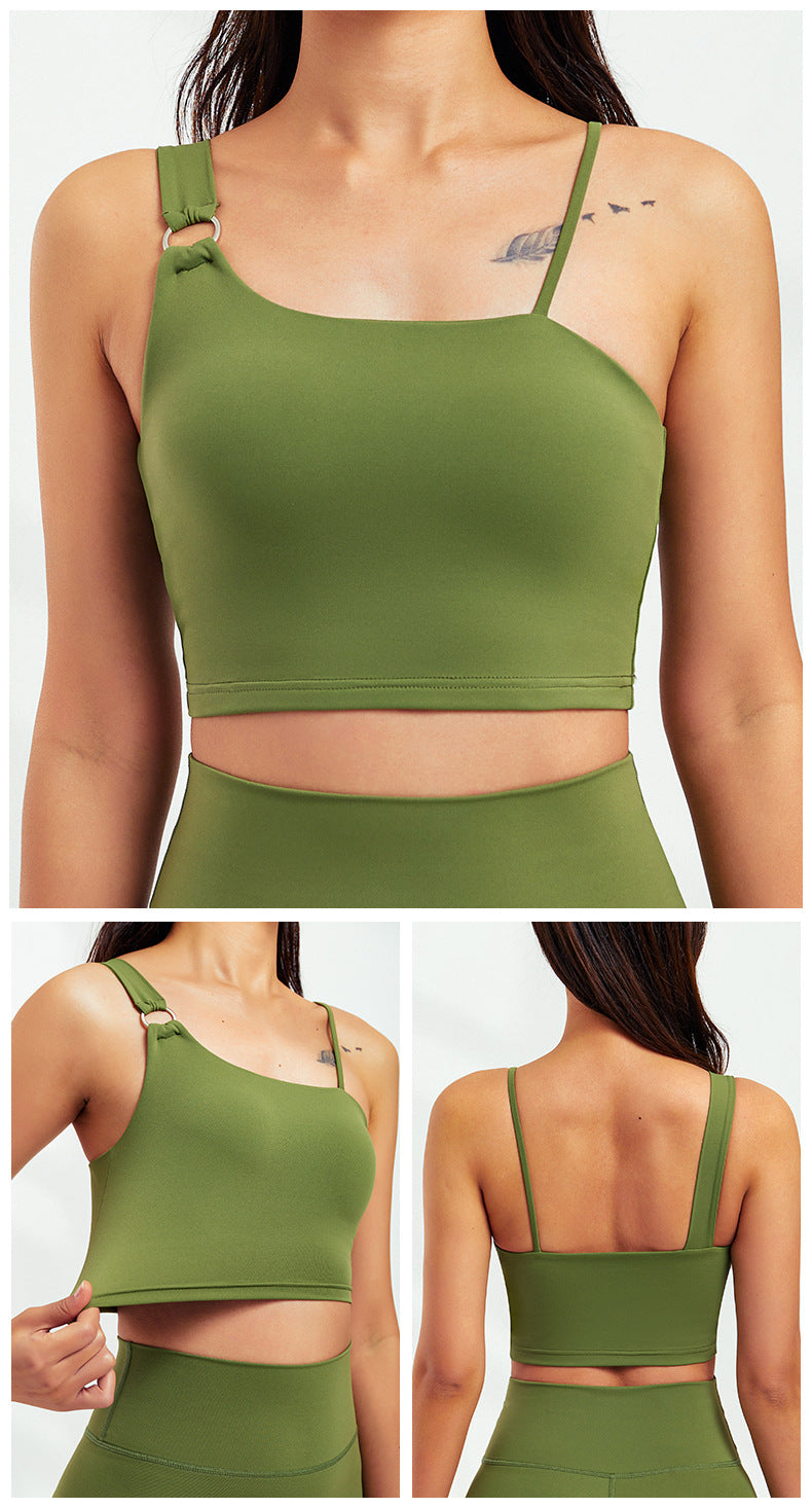 Spring Yoga Clothes Bra Sexy Beauty Back Sports Underwear Nude Feel Fitness Clothes