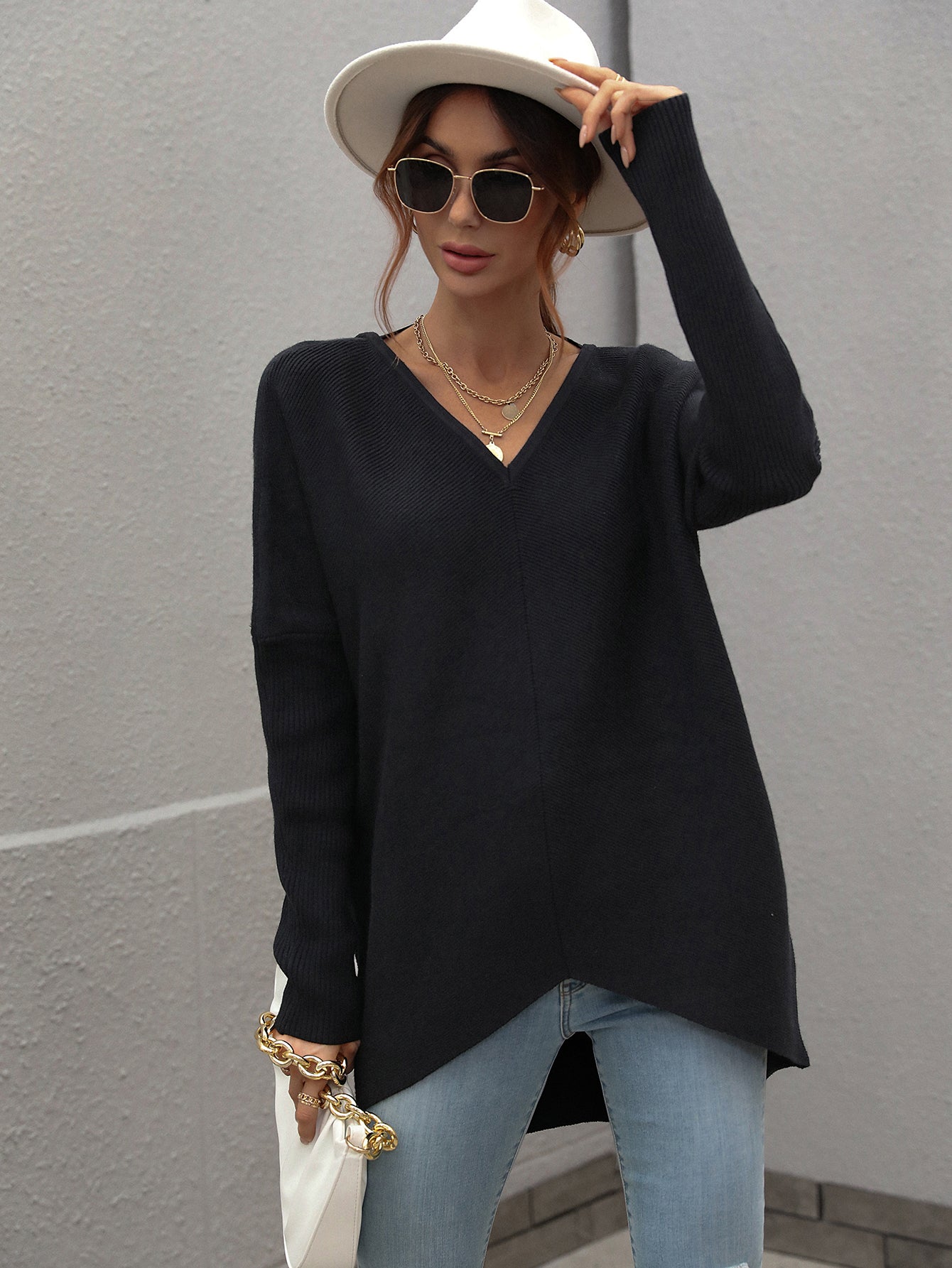 Winter 2022 Commuter Solid Color Sweater Women Knitwear Women Top Sweater for Women