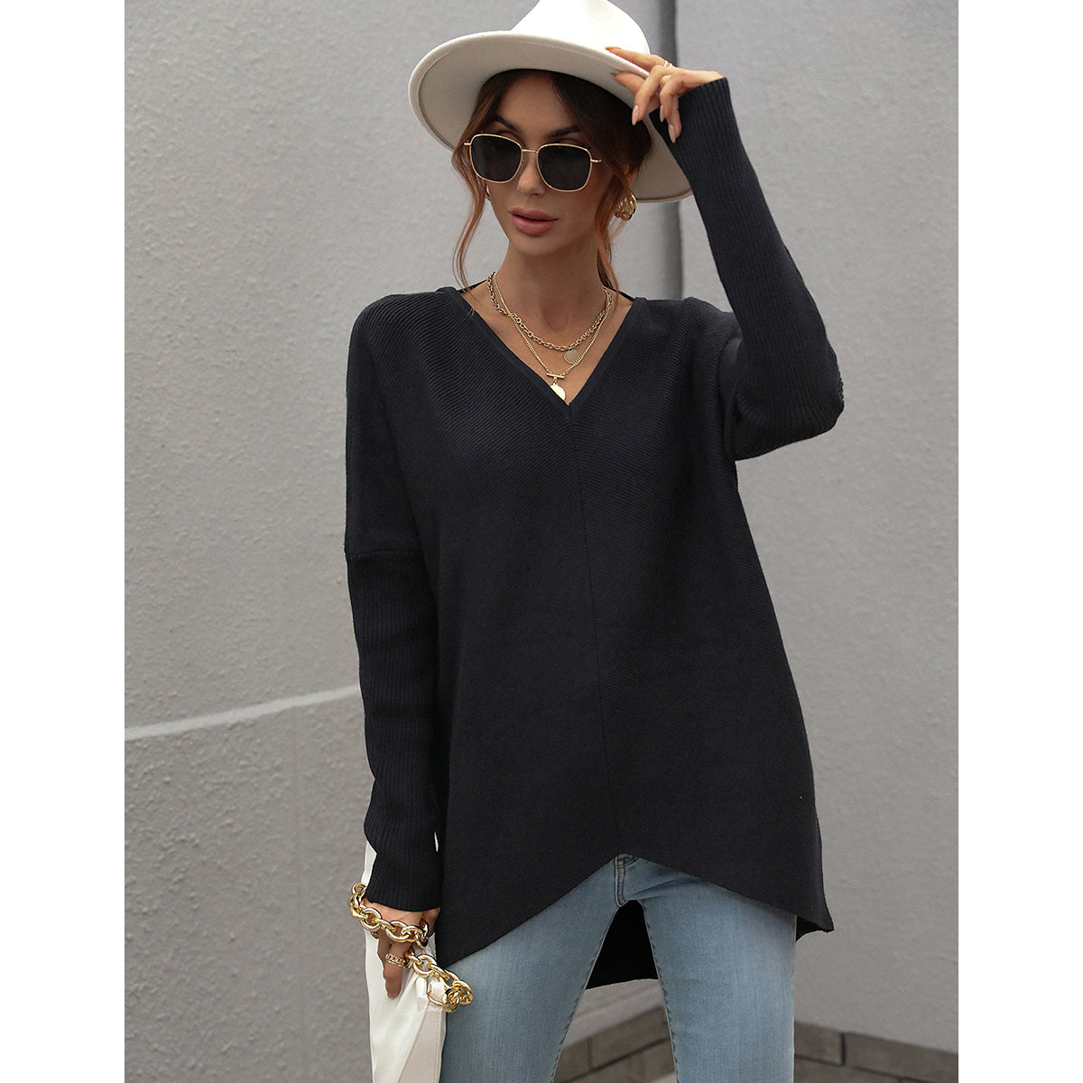 Winter 2022 Commuter Solid Color Sweater Women Knitwear Women Top Sweater for Women