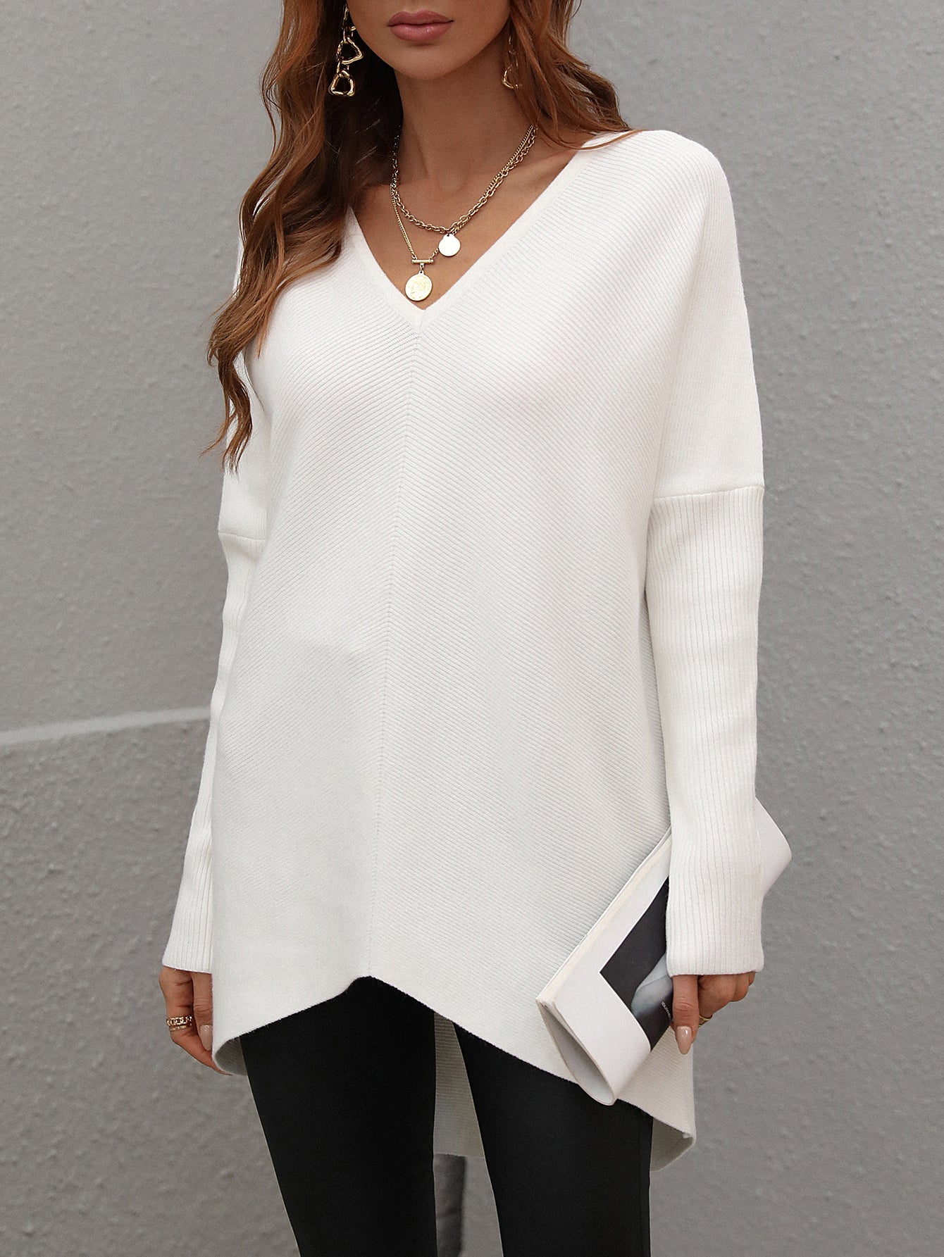 Winter 2022 Commuter Solid Color Sweater Women Knitwear Women Top Sweater for Women