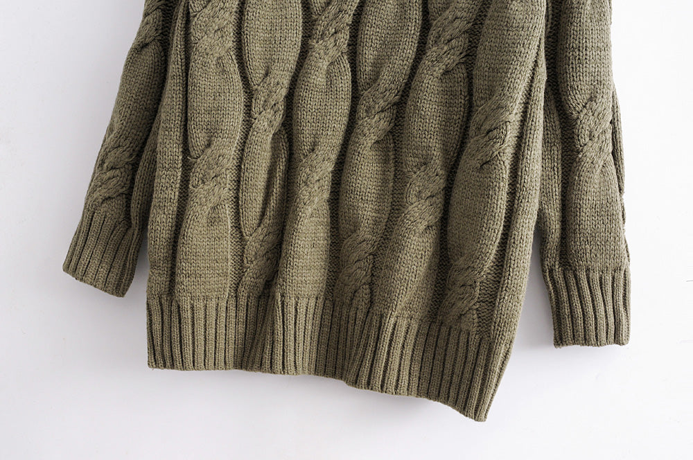 Cashmere Sweater Women Pure Cashmere Twisted Sweater round Neck Pullover Solid Color Sweater Women Clothing