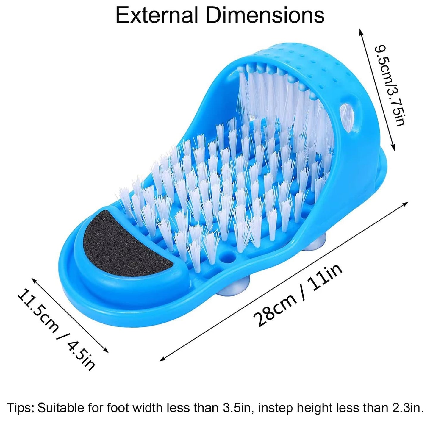 Magic Foot Scrubber Exfoliating Easy Feet Cleaning Brush Feet Washer Foot Shower Spa Massager Slippers for Unisex Adults