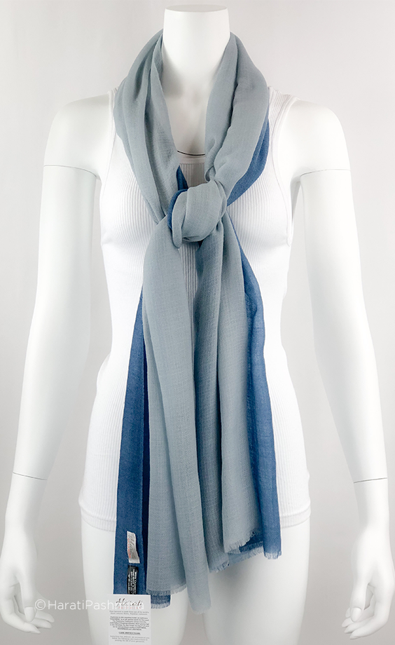 DIRTY BLUE OMBRE SHAWLS FOR WOMEN