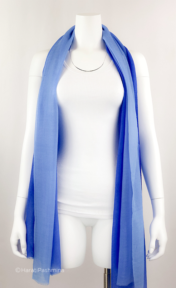 ROYAL BLUE CASHMERE SHAWL FOR WOMEN 35