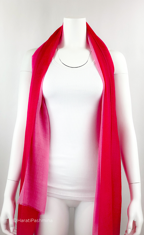 PINK HALF OMBRE SHAWLS