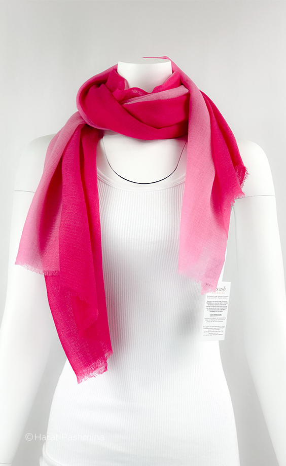 PINK HALF OMBRE SHAWLS