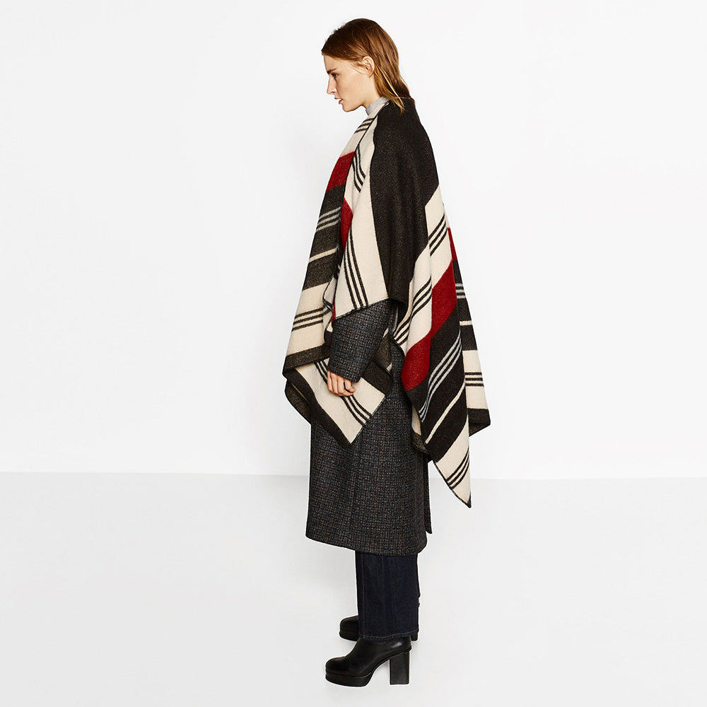 women winter warm poncho wraps cashmere capes