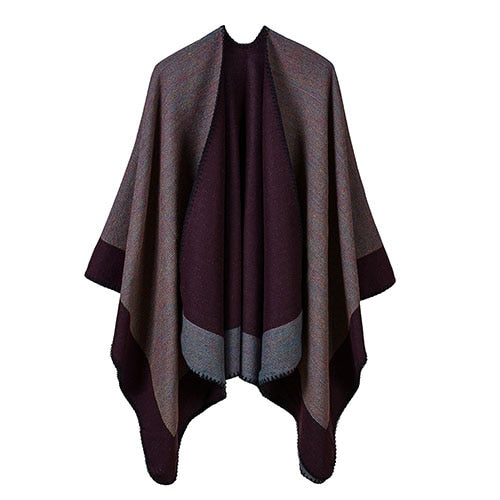 winter warmer shawl ladies large colorful wraps cashmere poncho capes