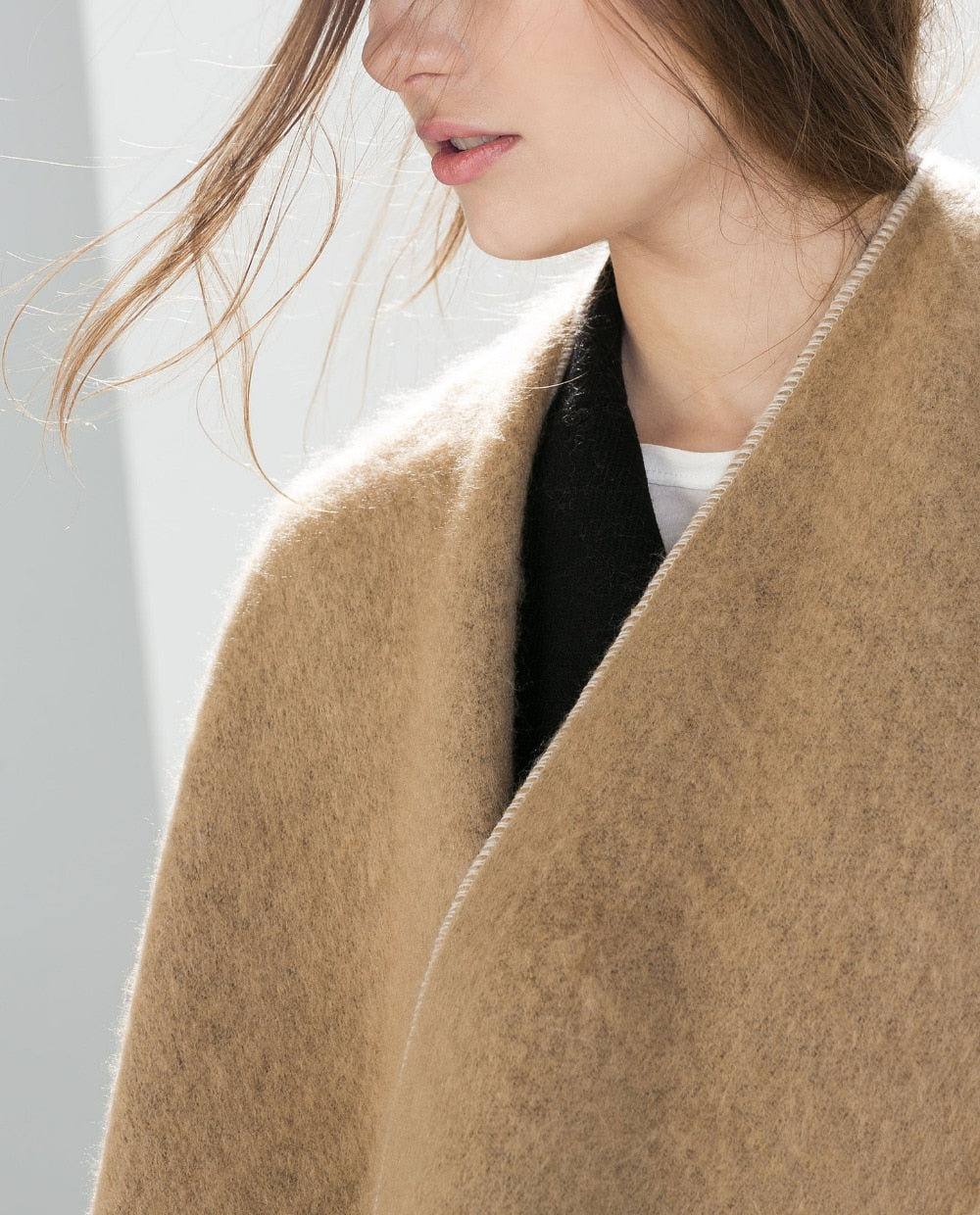 New fashion letter free printted poncho scarves for women cashmere blanket scarf lady winter thick warm shawl wraps brand cape