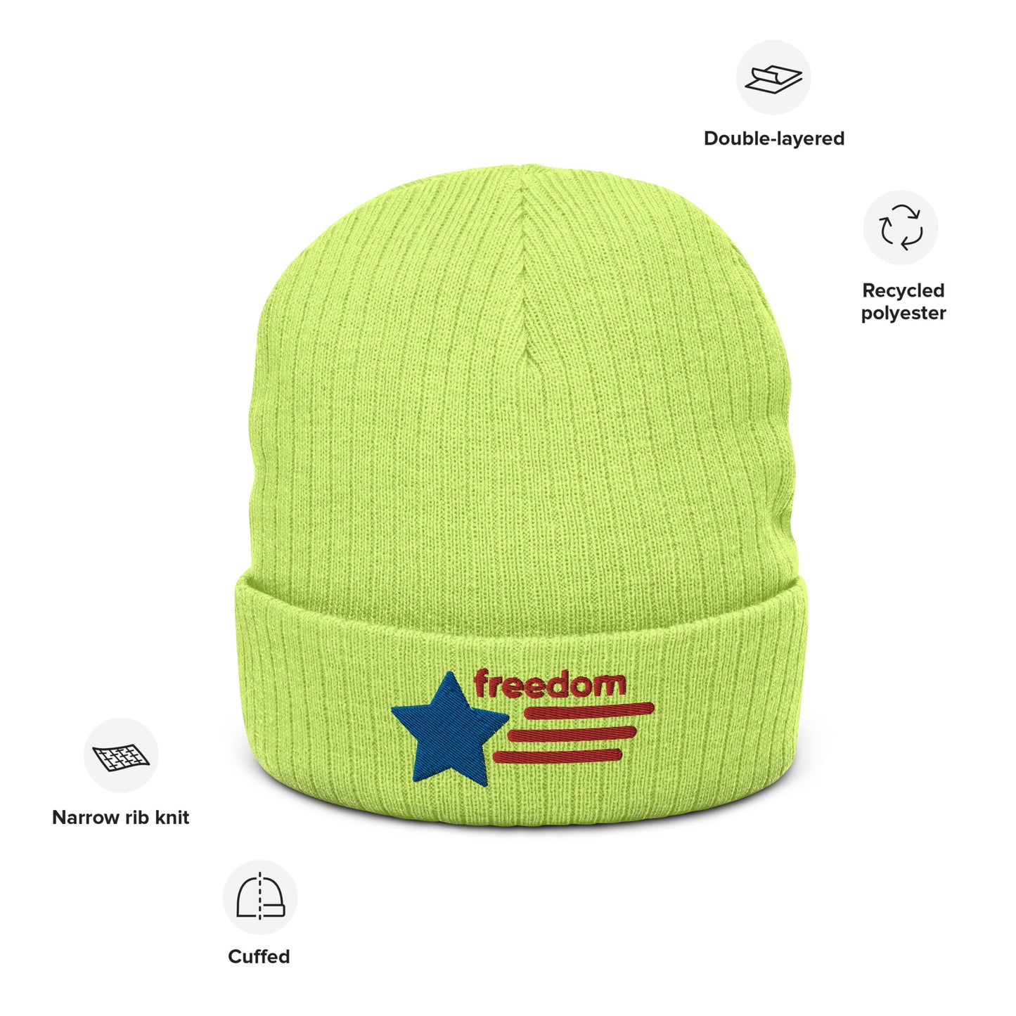 Ribbed knit beanie
