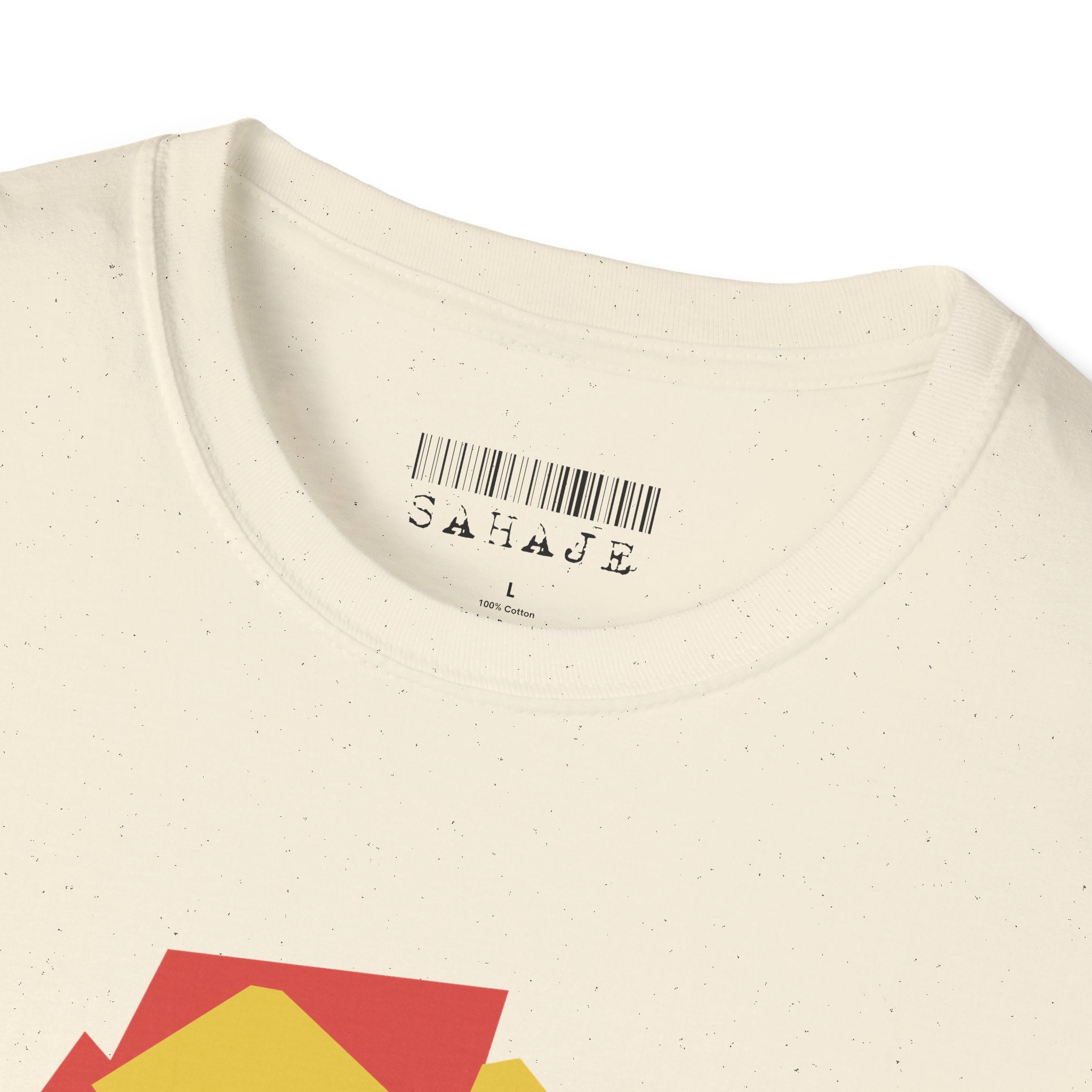 Abstract Faces Graphic T-Shirt — Modern Geometric 'Sahaje' Art Tee