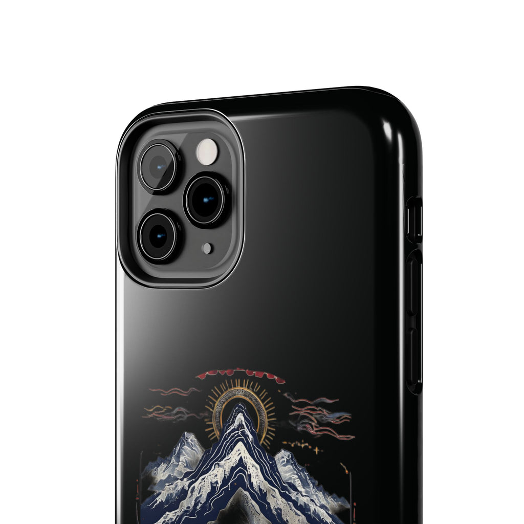 Mountain Temple Tough Phone Case — Japanese-Inspired Landscape Phone Cover